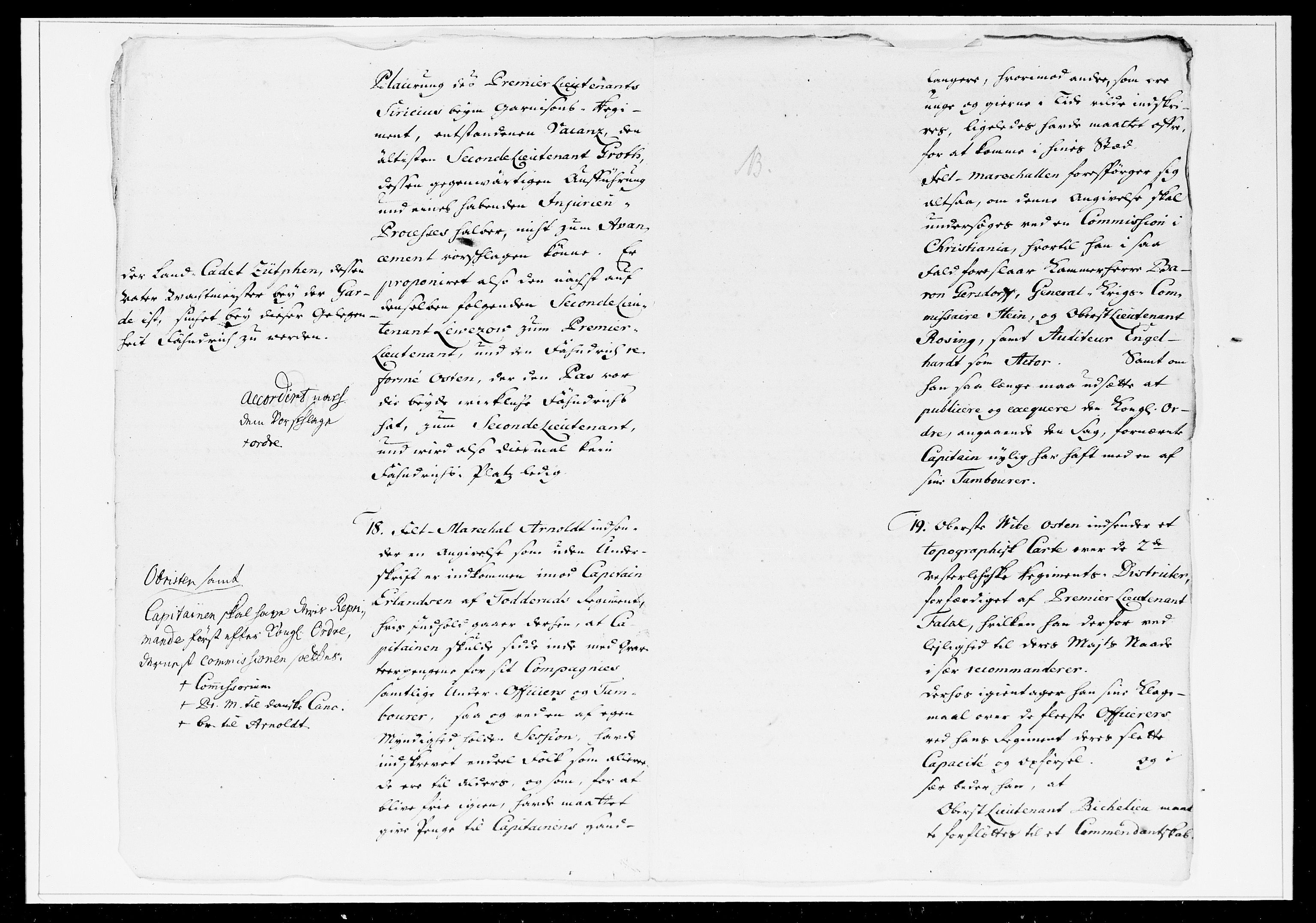 Krigskollegiet, Krigskancelliet, DRA/A-0006/-/1241-1247: Refererede sager, 1753, p. 21