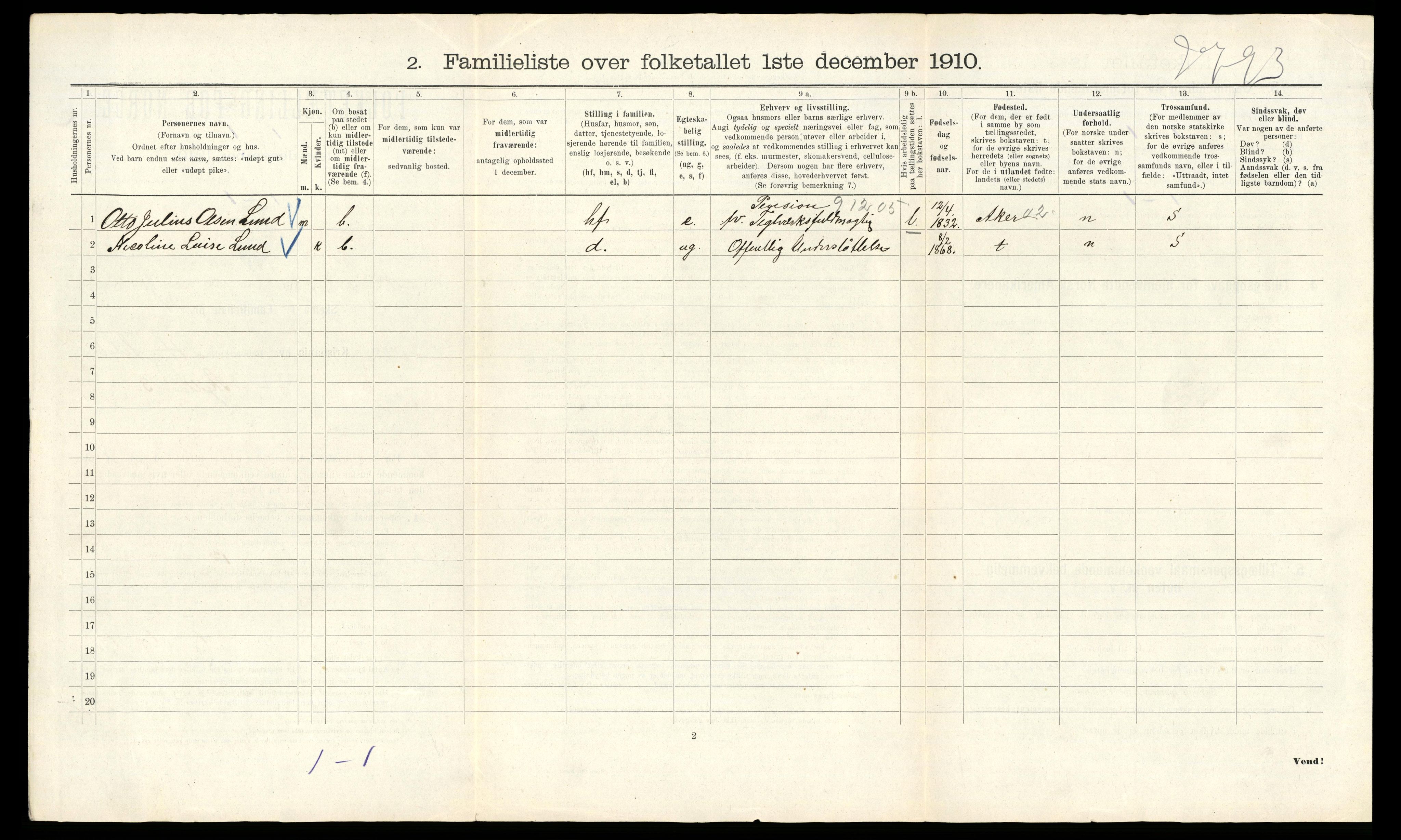 RA, 1910 census for Kristiania, 1910, p. 91768