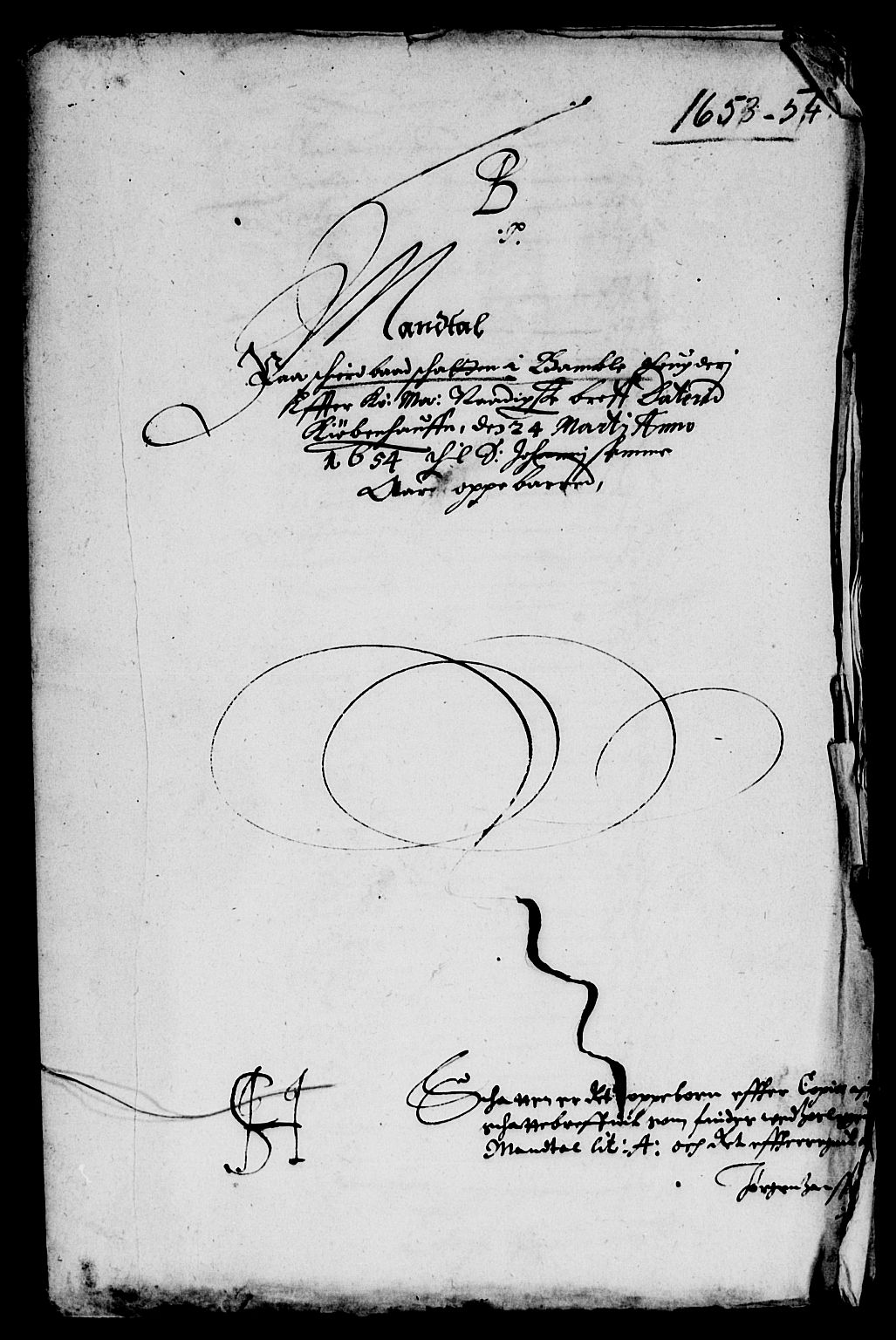 Rentekammeret inntil 1814, Reviderte regnskaper, Lensregnskaper, AV/RA-EA-5023/R/Rb/Rbp/L0040: Bratsberg len, 1653-1655