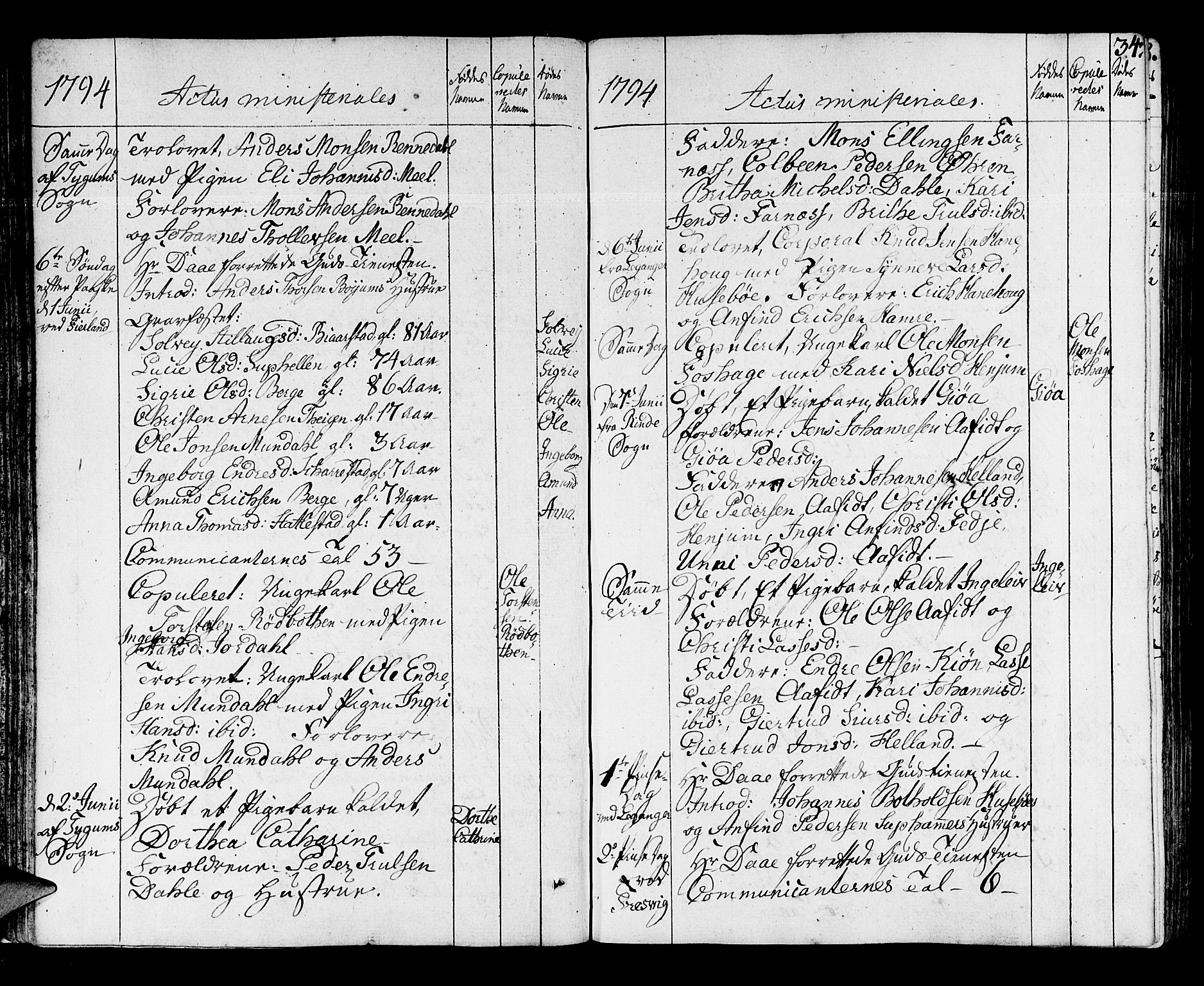 Leikanger sokneprestembete, SAB/A-81001: Parish register (official) no. A 5, 1792-1809, p. 34