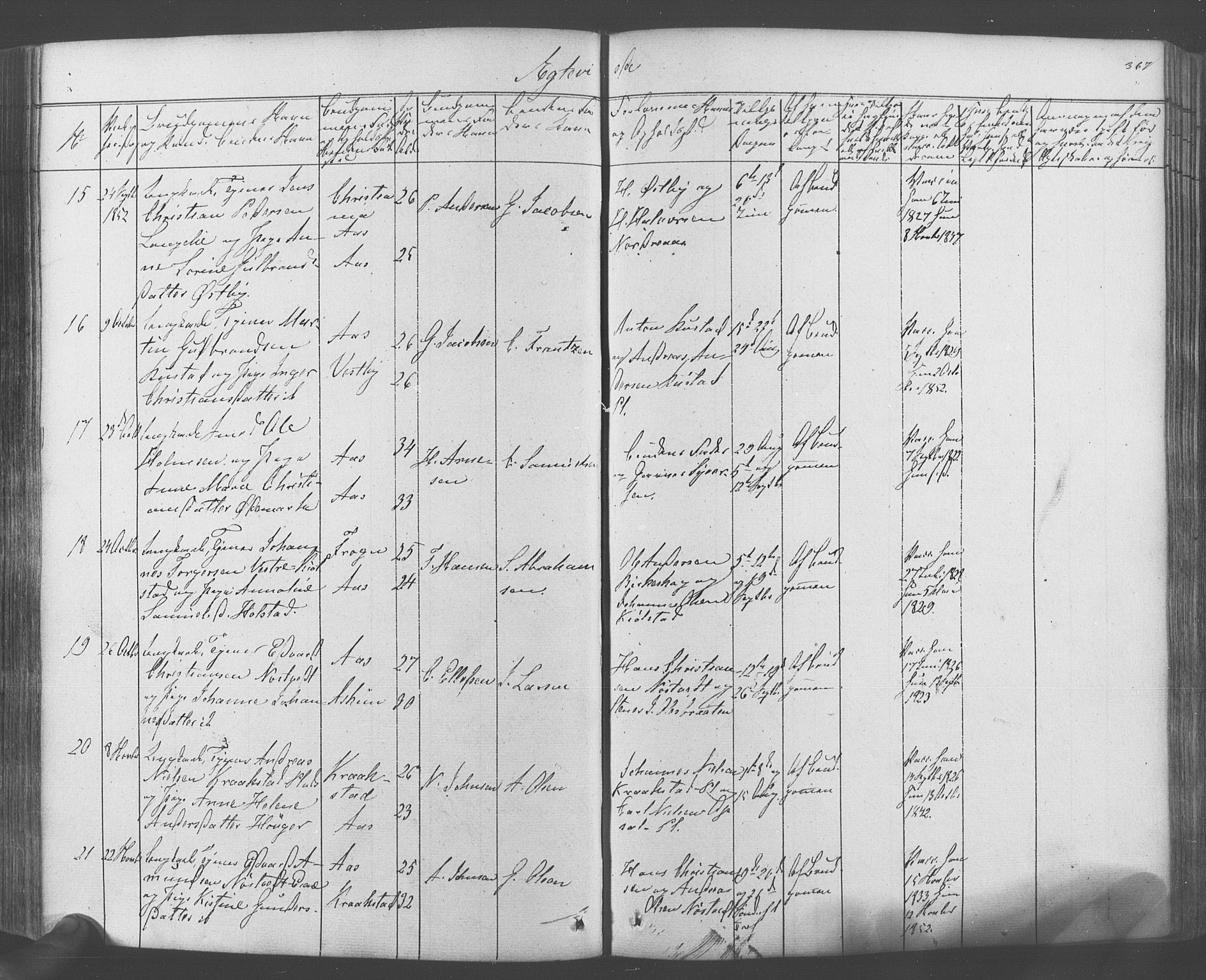 Ås prestekontor Kirkebøker, AV/SAO-A-10894/F/Fa/L0006: Parish register (official) no. I 6, 1841-1853, p. 366-367