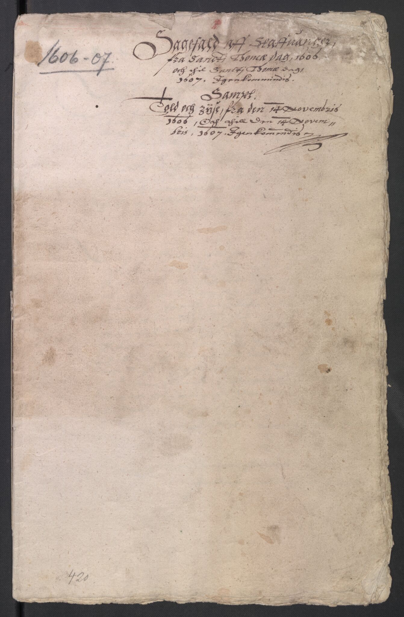 Rentekammeret inntil 1814, Reviderte regnskaper, Byregnskaper, AV/RA-EA-4066/R/Ro/L0297: [O1] By- og tollregnskap, 1602-1624, p. 74