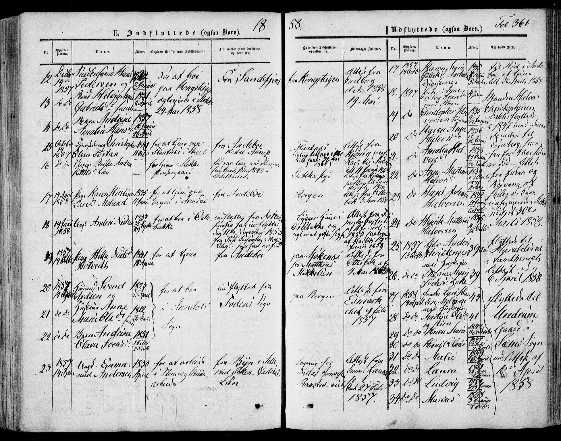 Stokke kirkebøker, AV/SAKO-A-320/F/Fa/L0008: Parish register (official) no. I 8, 1858-1871, p. 361