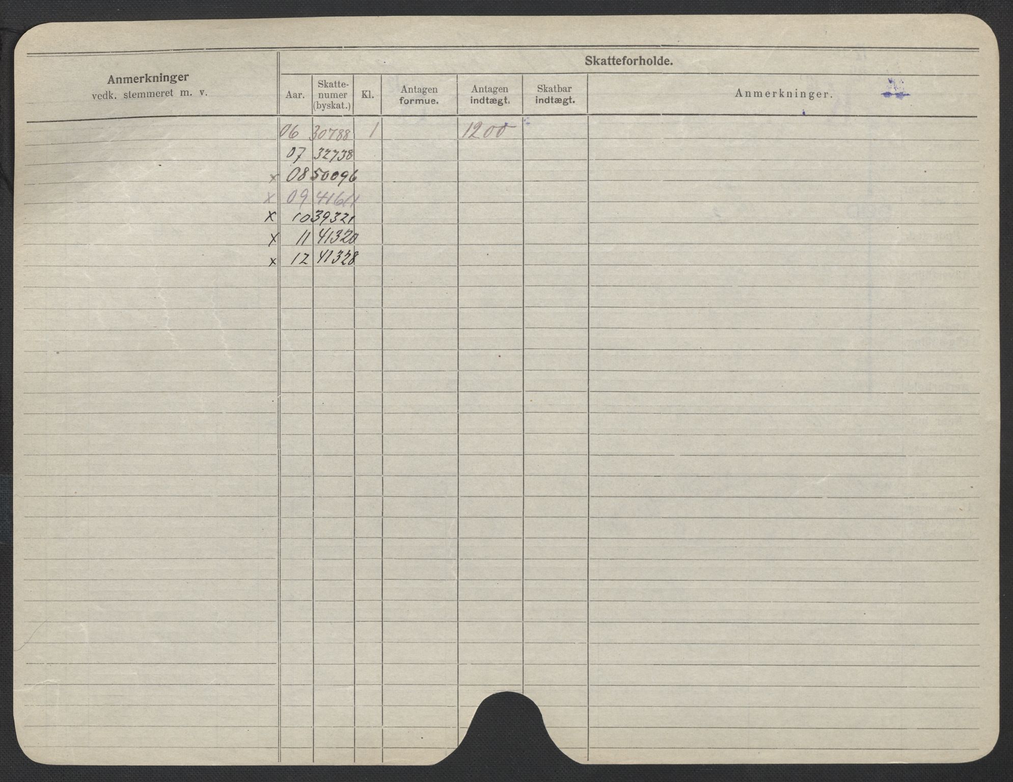 Oslo folkeregister, Registerkort, SAO/A-11715/F/Fa/Fac/L0017: Kvinner, 1906-1914, p. 500b