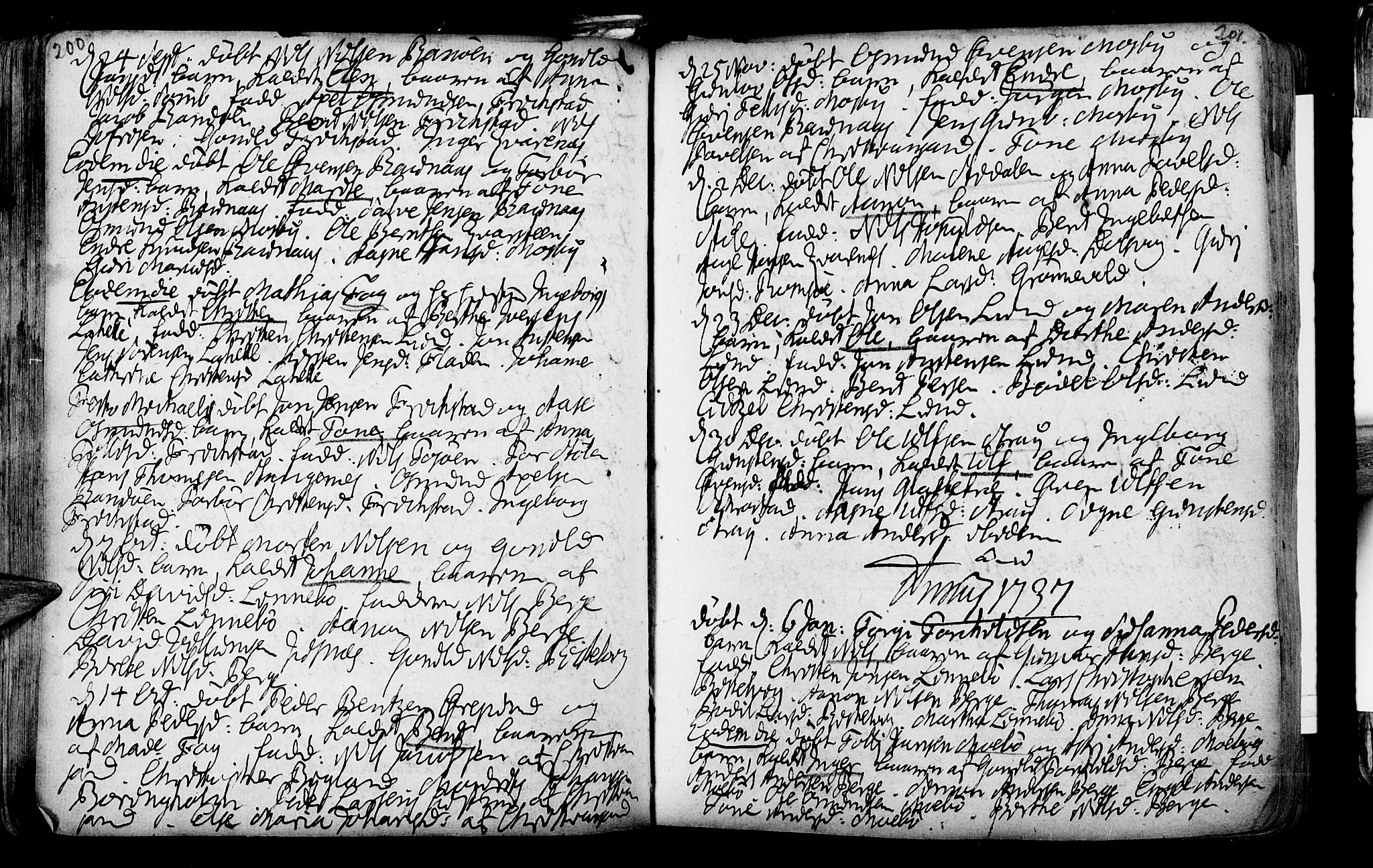 Oddernes sokneprestkontor, SAK/1111-0033/F/Fa/Faa/L0002: Parish register (official) no. A 2, 1719-1764, p. 200-201