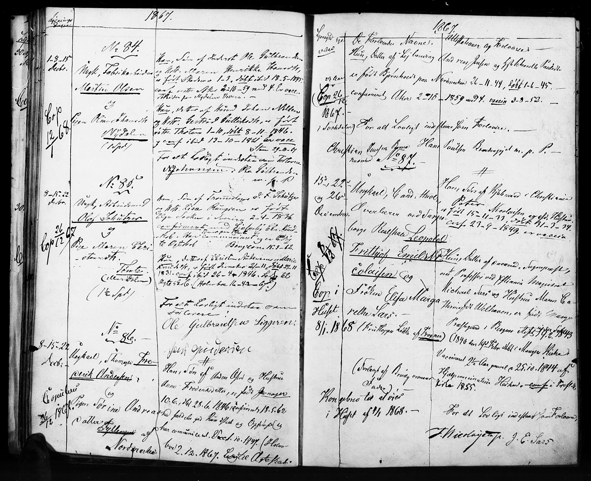 Vestre Aker prestekontor Kirkebøker, AV/SAO-A-10025/H/Ha/L0001: Banns register no. 1, 1865-1878