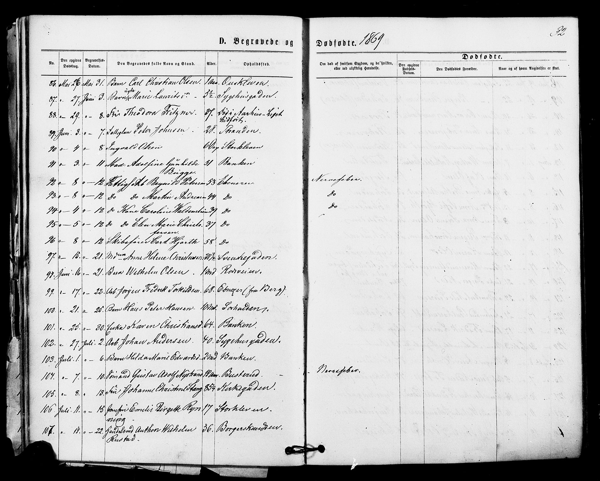 Halden prestekontor Kirkebøker, SAO/A-10909/F/Fa/L0010: Parish register (official) no. I 10, 1866-1877, p. 32