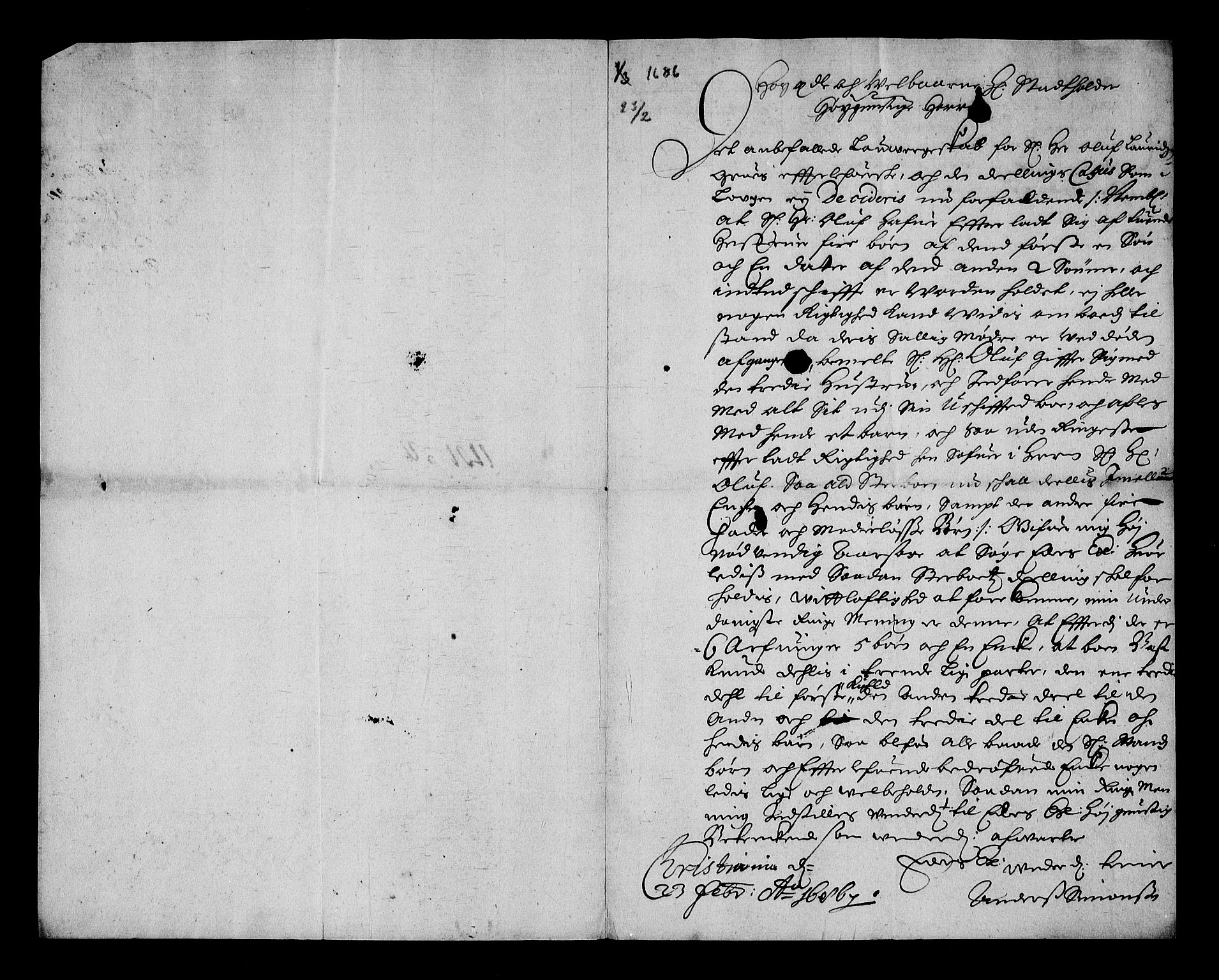Stattholderembetet 1572-1771, RA/EA-2870/Af/L0001: Avskrifter av vedlegg til originale supplikker, nummerert i samsvar med supplikkbøkene, 1683-1687, p. 140