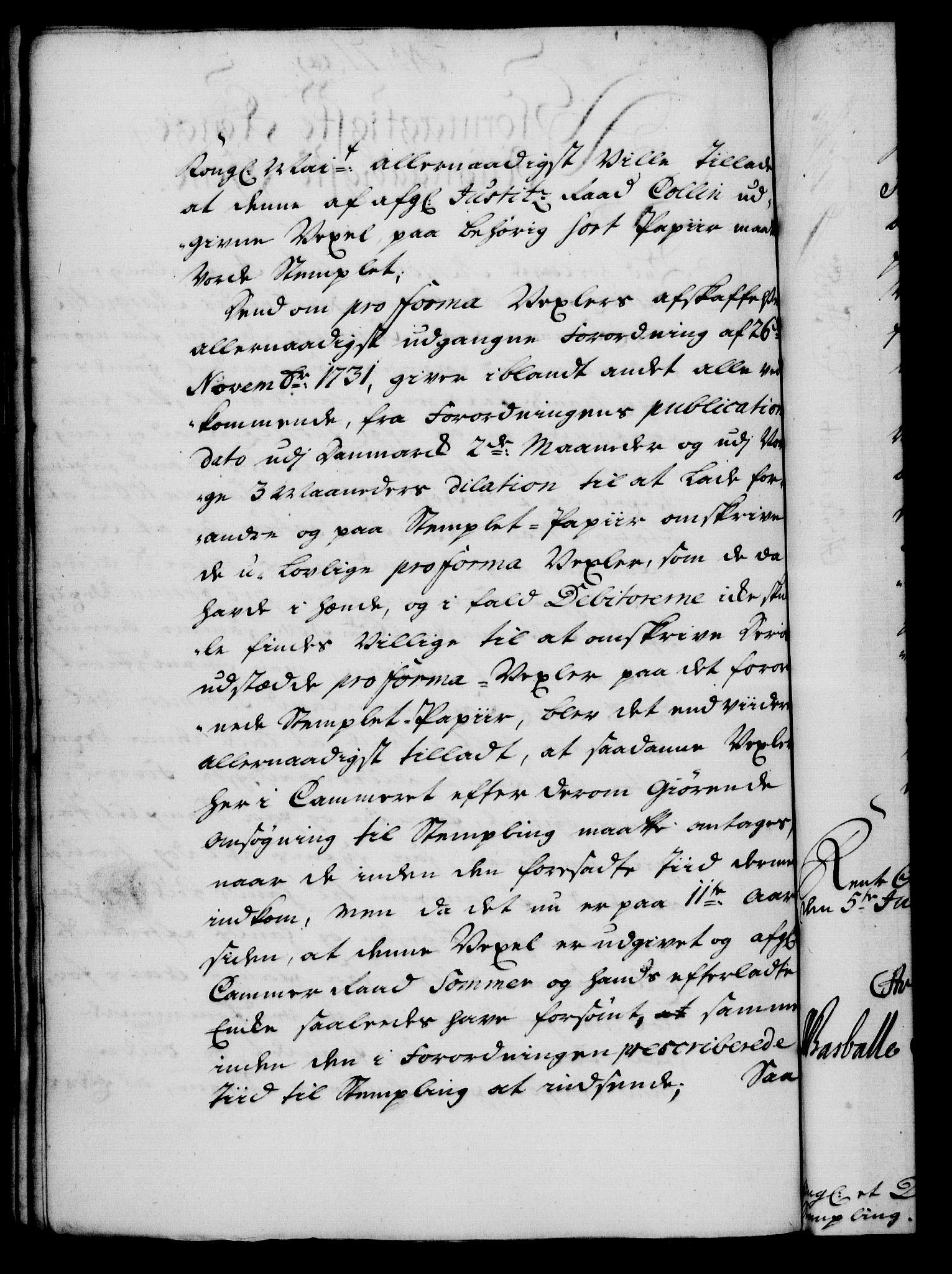 Rentekammeret, Kammerkanselliet, RA/EA-3111/G/Gf/Gfa/L0025: Norsk relasjons- og resolusjonsprotokoll (merket RK 52.25), 1742, p. 446