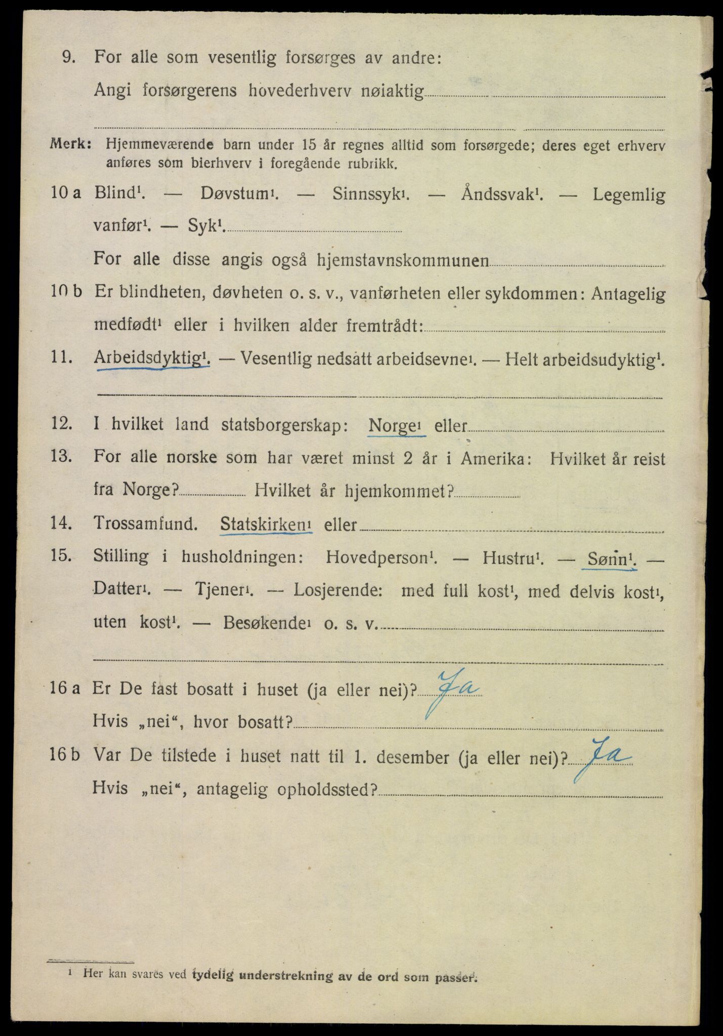 SAH, 1920 census for Hof, 1920, p. 7956