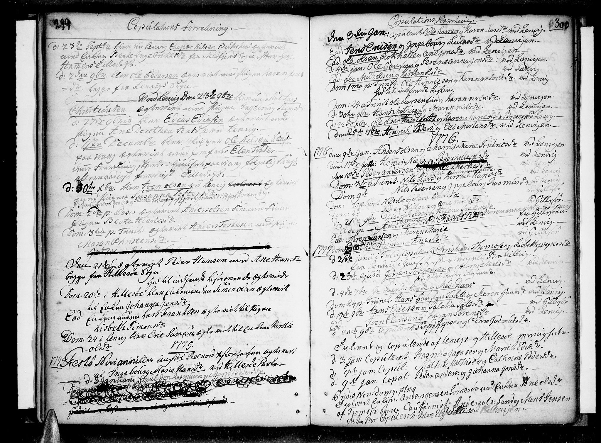 Lenvik sokneprestembete, AV/SATØ-S-1310/H/Ha/Haa/L0001kirke: Parish register (official) no. 1, 1753-1783, p. 299-300