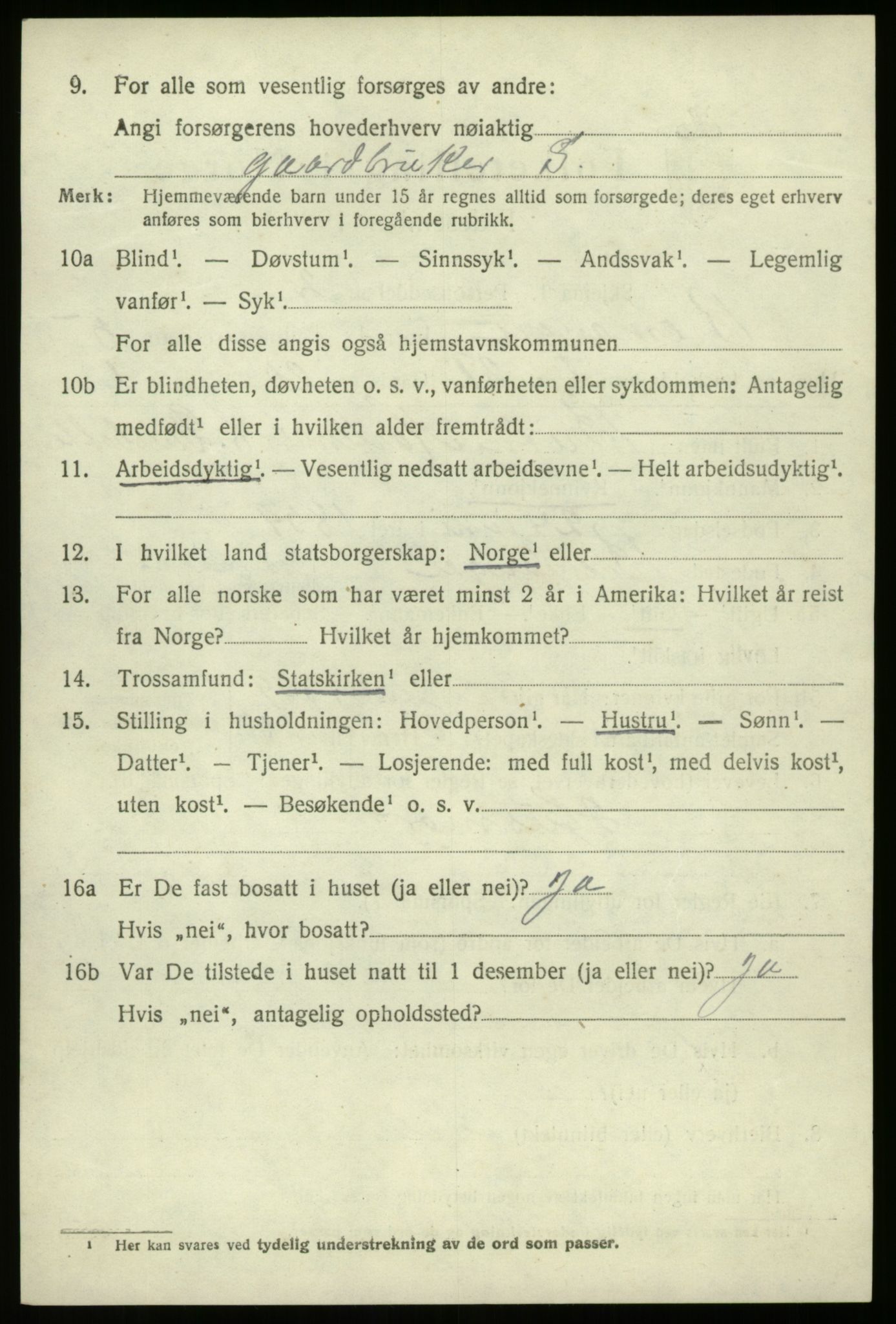 SAB, 1920 census for Bremanger, 1920, p. 3987