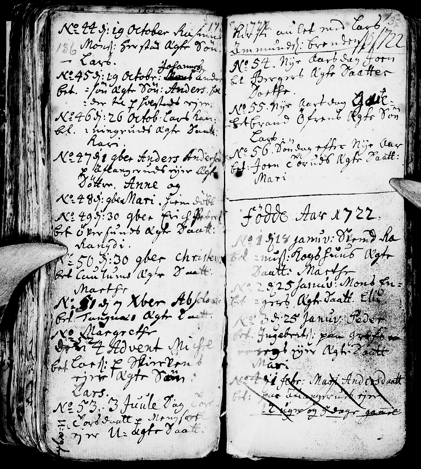 Nes prestekontor, Hedmark, AV/SAH-PREST-020/L/La/L0001: Parish register (copy) no. 1, 1663-1784, p. 136-137