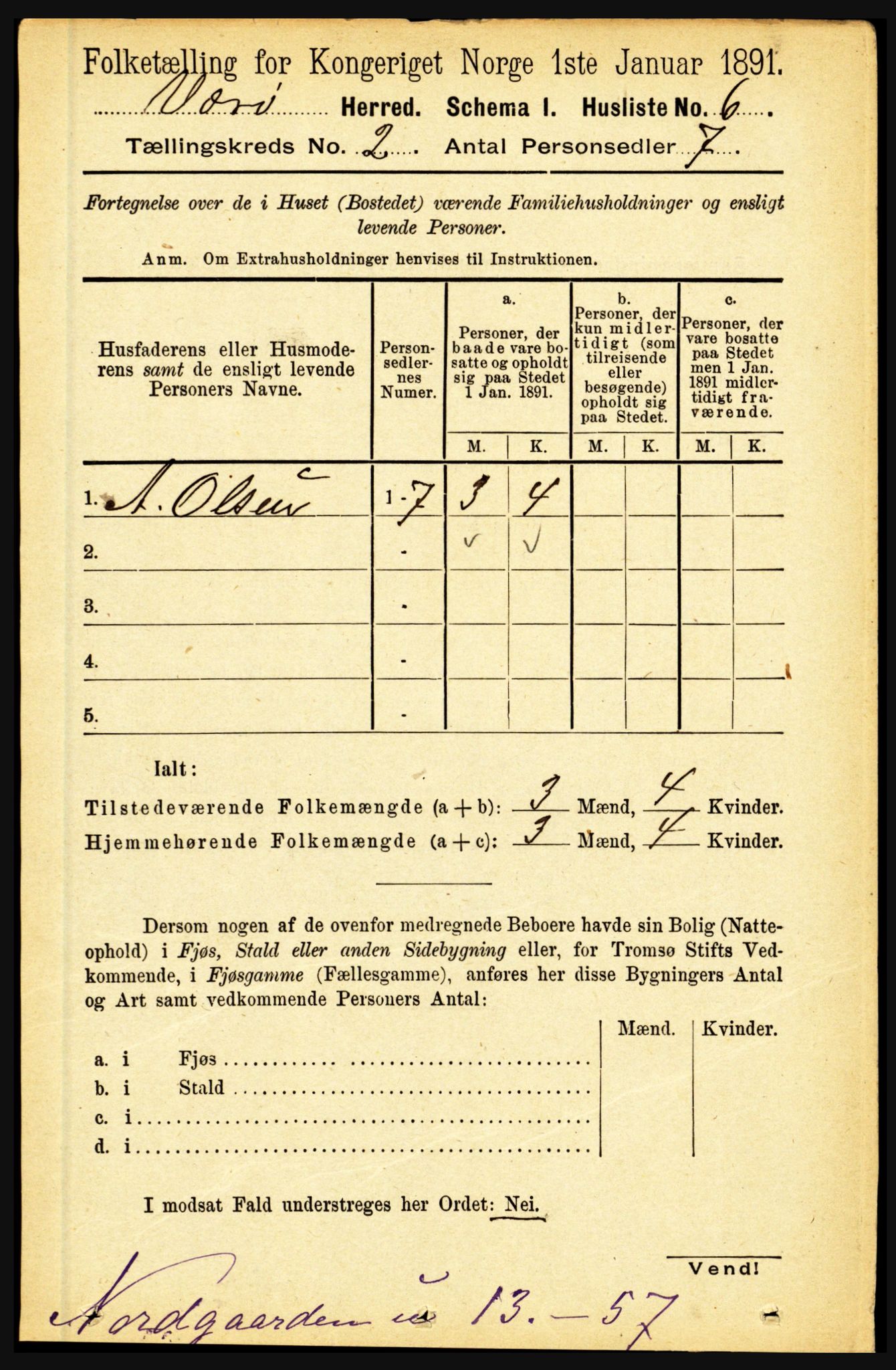 RA, 1891 census for 1857 Værøy, 1891, p. 265