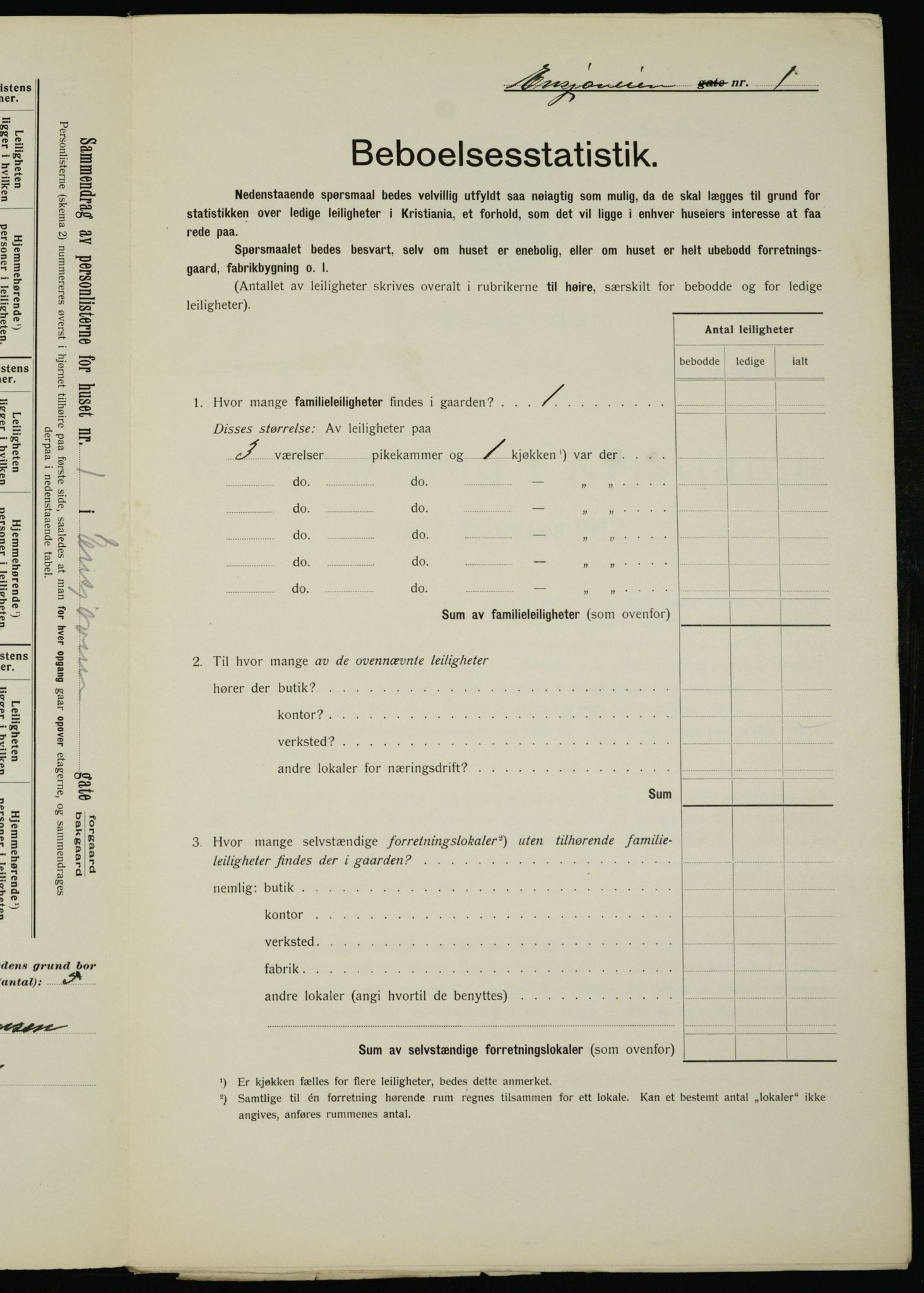 OBA, Municipal Census 1912 for Kristiania, 1912, p. 21887