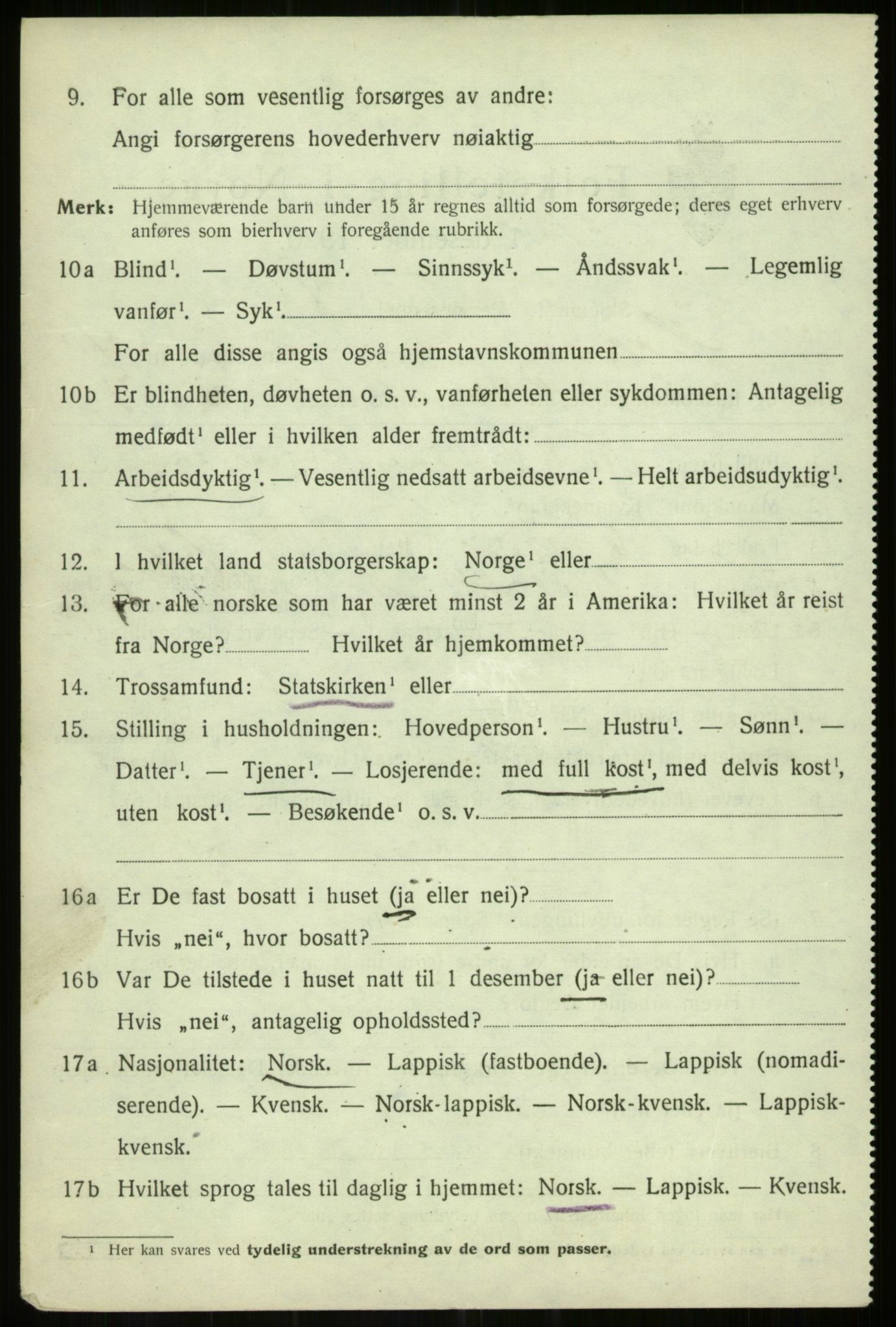 SATØ, 1920 census for Hillesøy, 1920, p. 2572