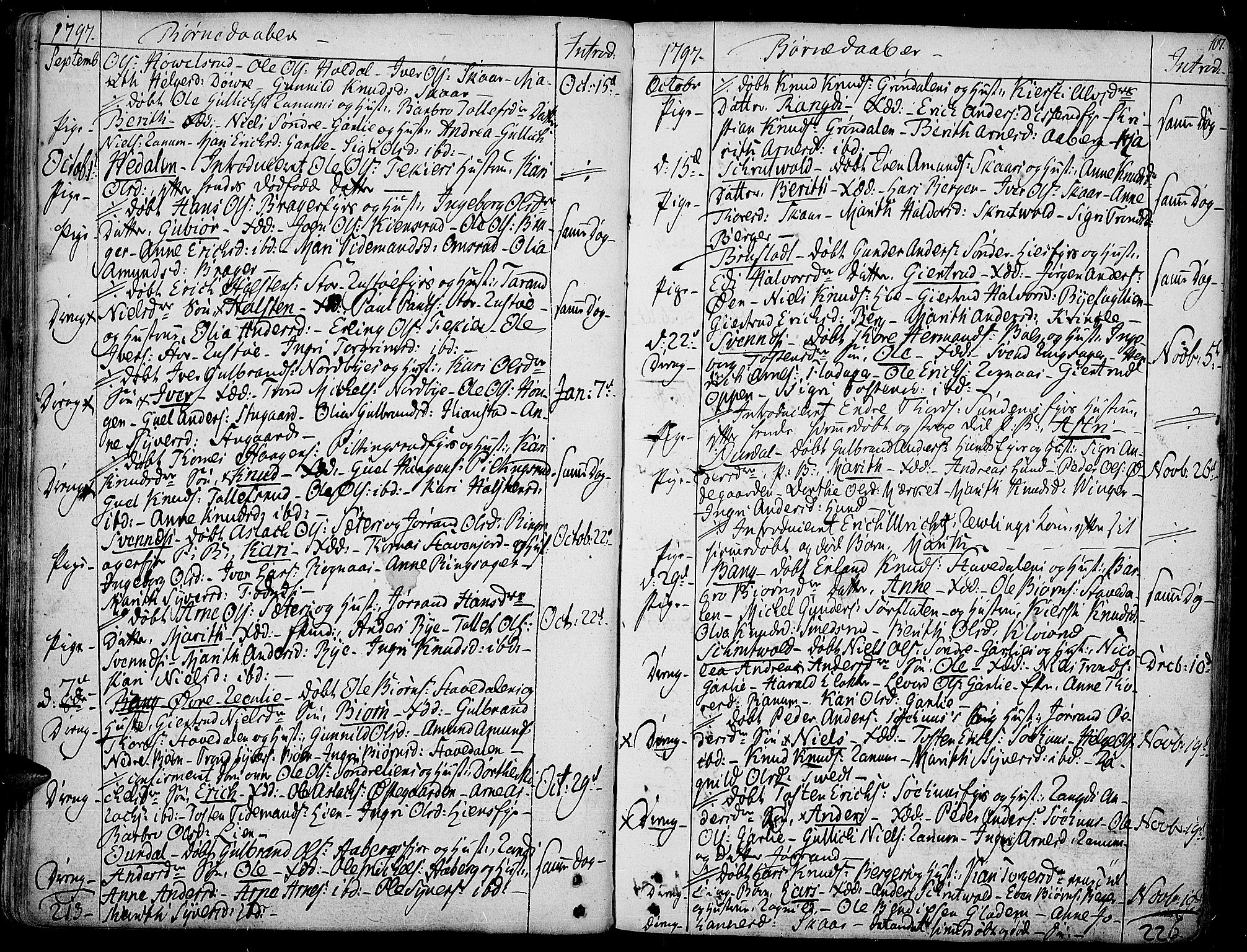 Aurdal prestekontor, AV/SAH-PREST-126/H/Ha/Haa/L0006: Parish register (official) no. 6, 1781-1804, p. 107