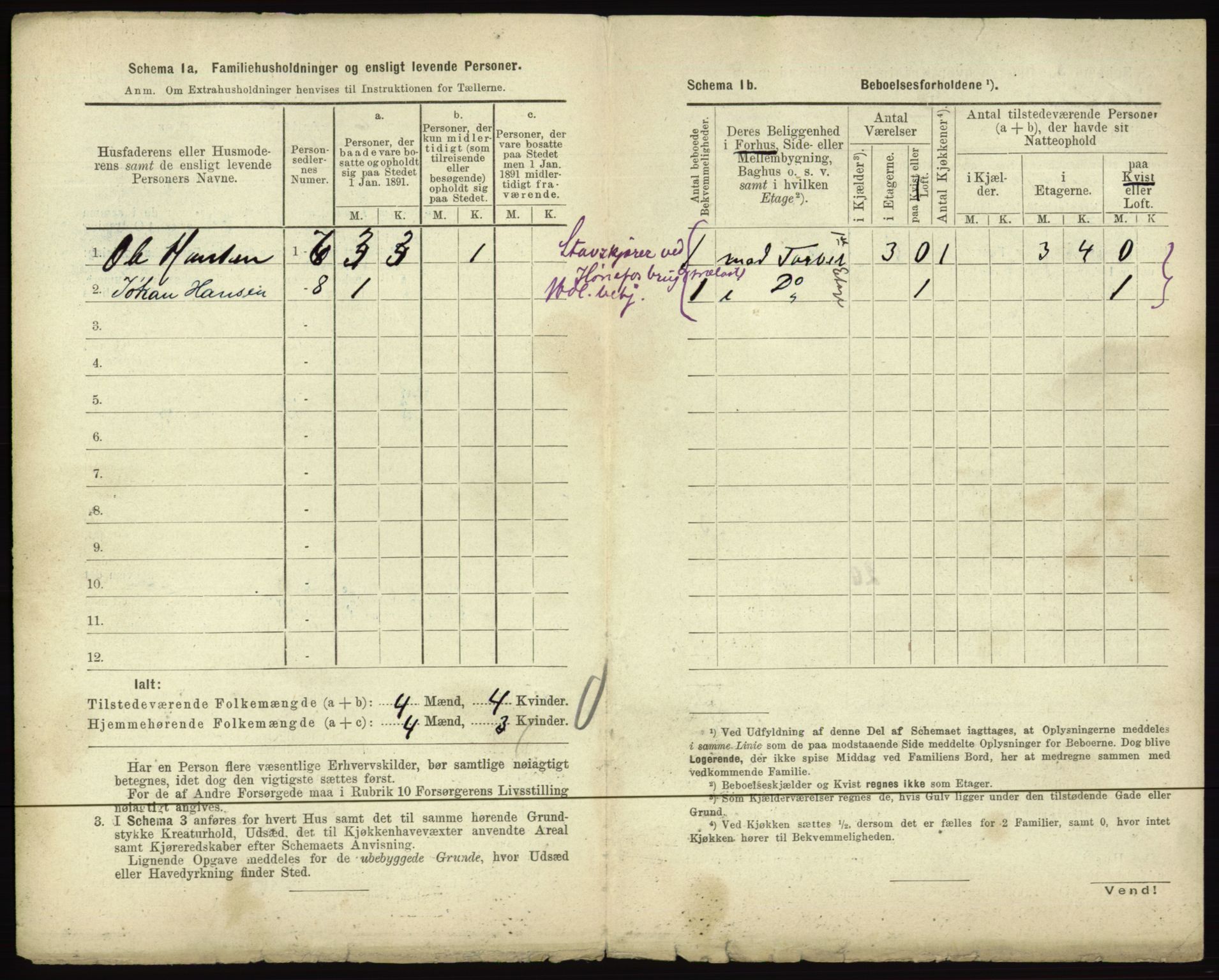 RA, 1891 census for 0601 Hønefoss, 1891, p. 172