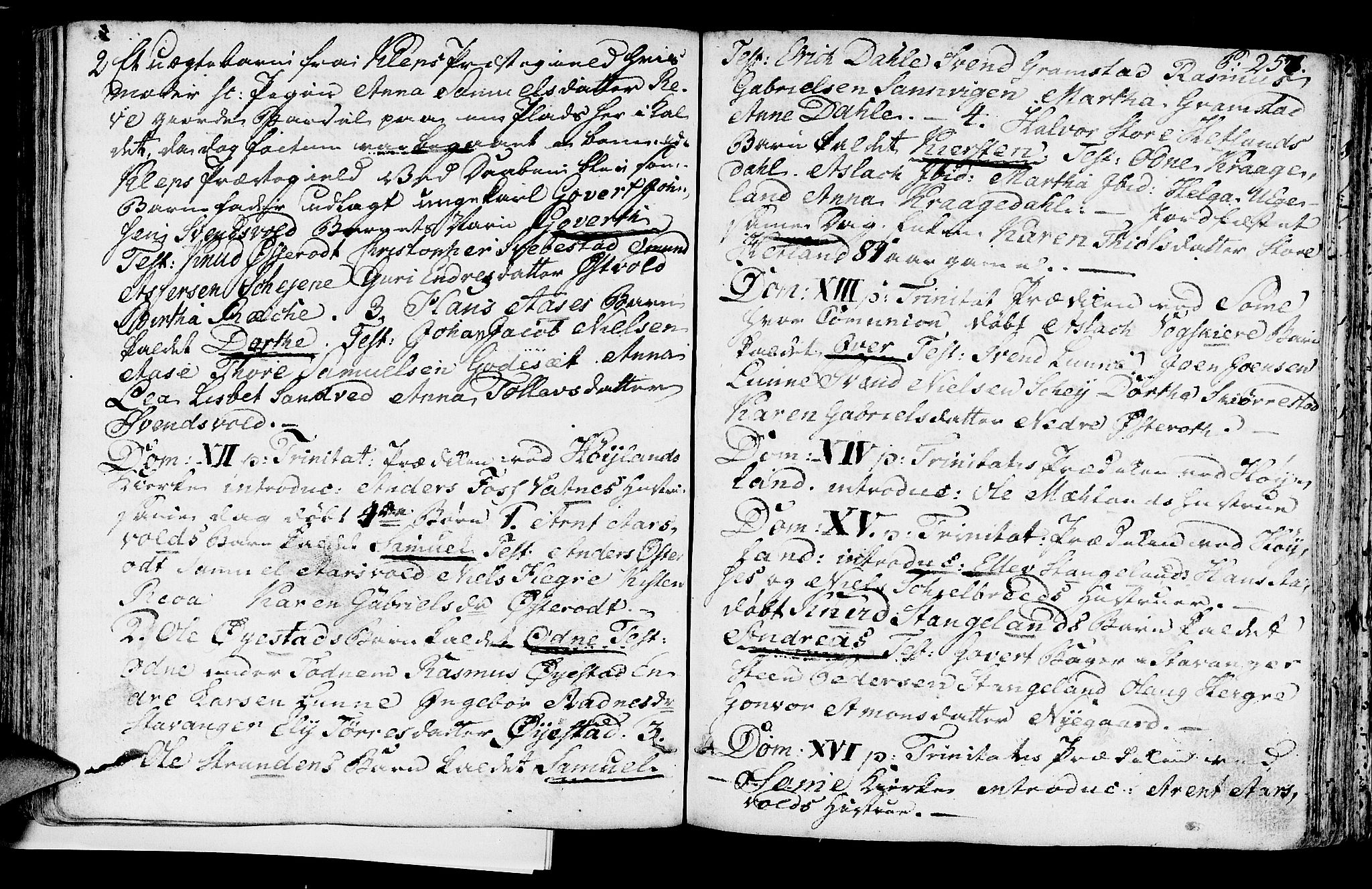 Høyland sokneprestkontor, SAST/A-101799/001/30BA/L0004: Parish register (official) no. A 4, 1784-1803, p. 257