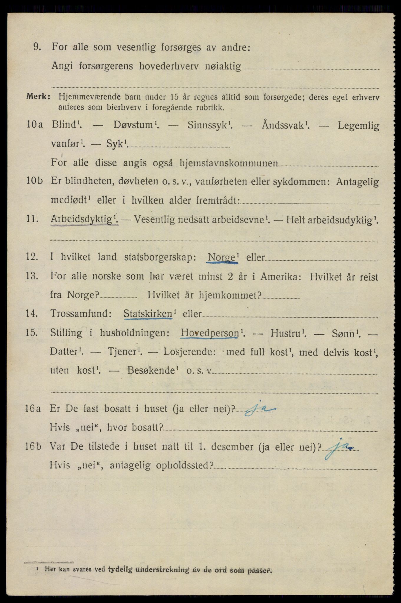 SAO, 1920 census for Rygge, 1920, p. 9552