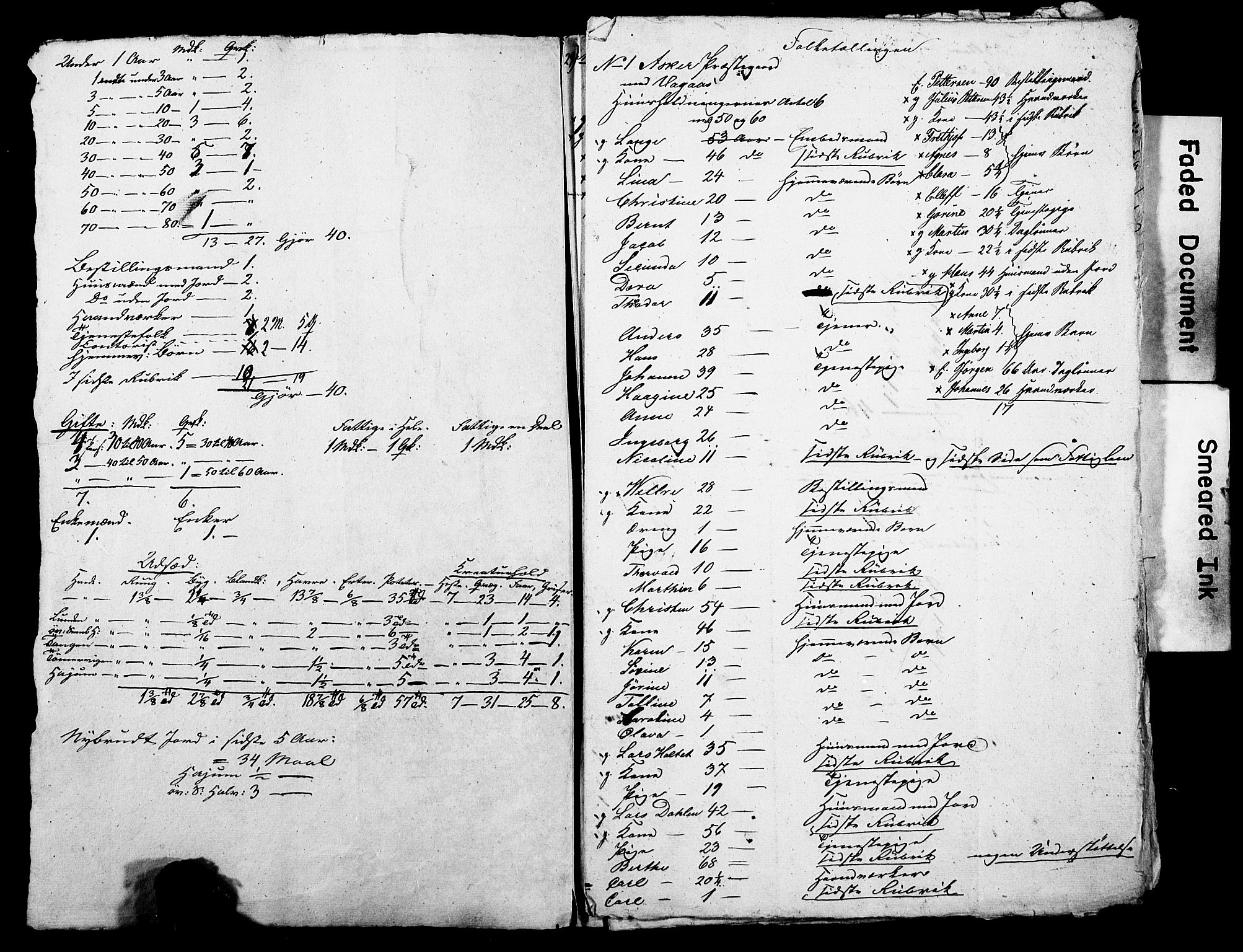 SAO, Census 1845 for Asker, 1845, p. 30