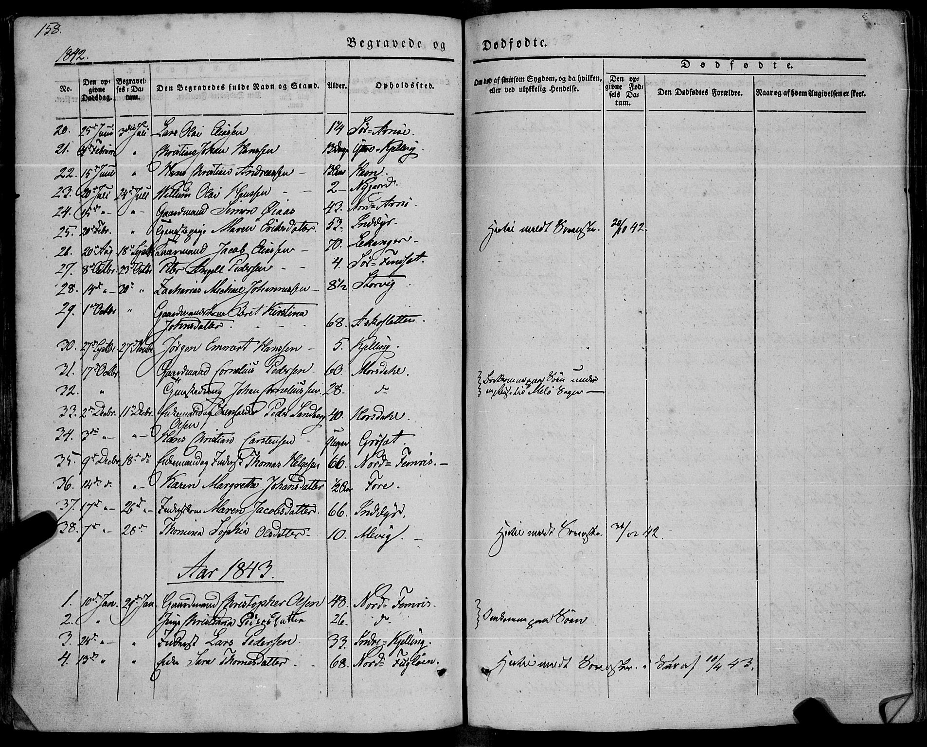 Ministerialprotokoller, klokkerbøker og fødselsregistre - Nordland, SAT/A-1459/805/L0097: Parish register (official) no. 805A04, 1837-1861, p. 158
