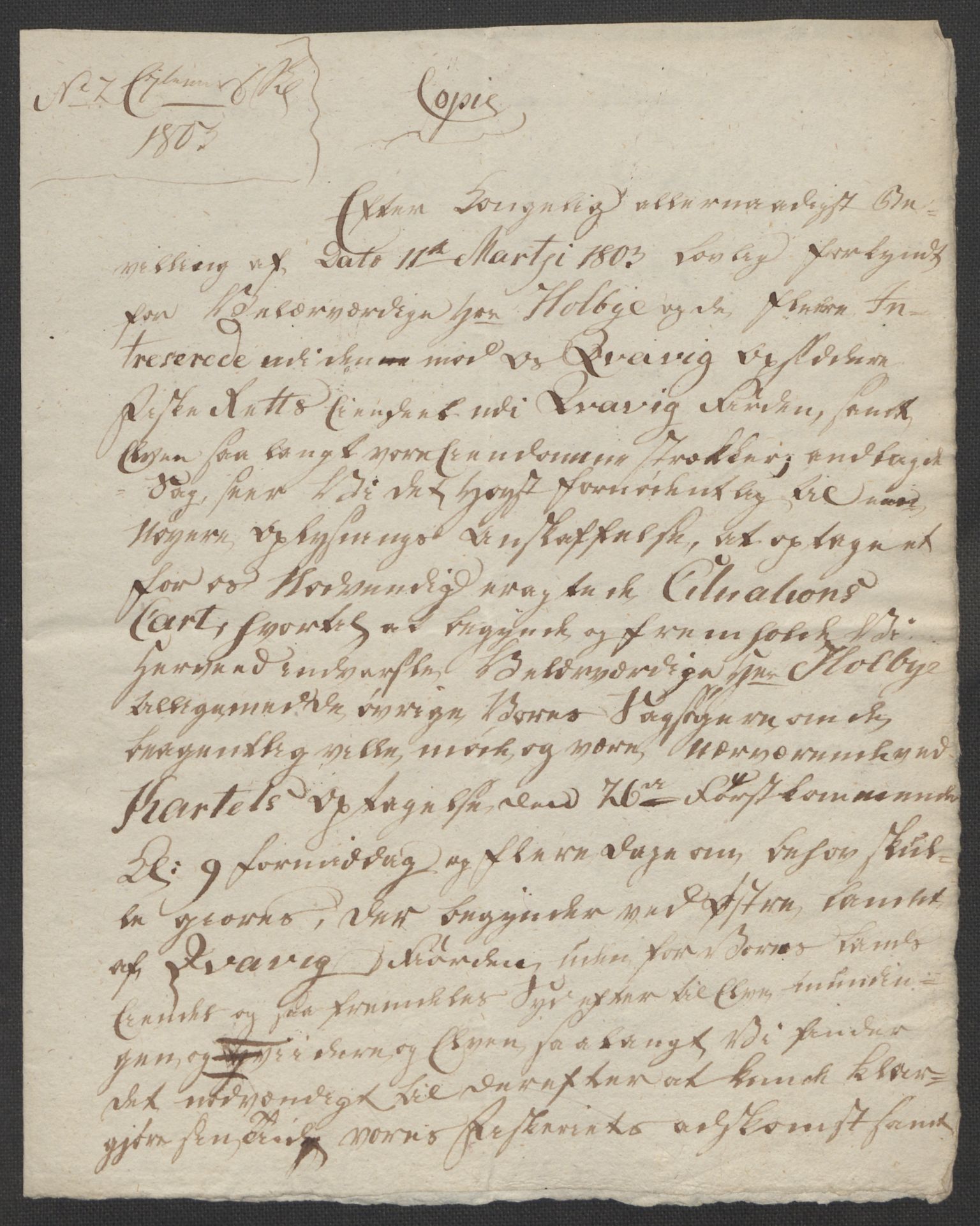 Riksarkivets diplomsamling, RA/EA-5965/F15/L0034: Prestearkiv - Vest-Agder, 1801-1803, p. 184