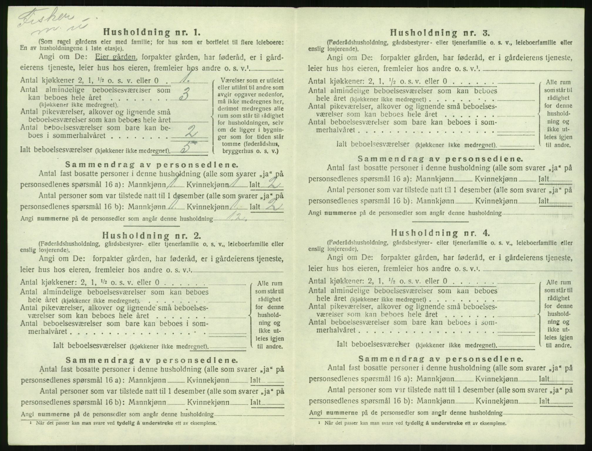 SAK, 1920 census for Tromøy, 1920, p. 962