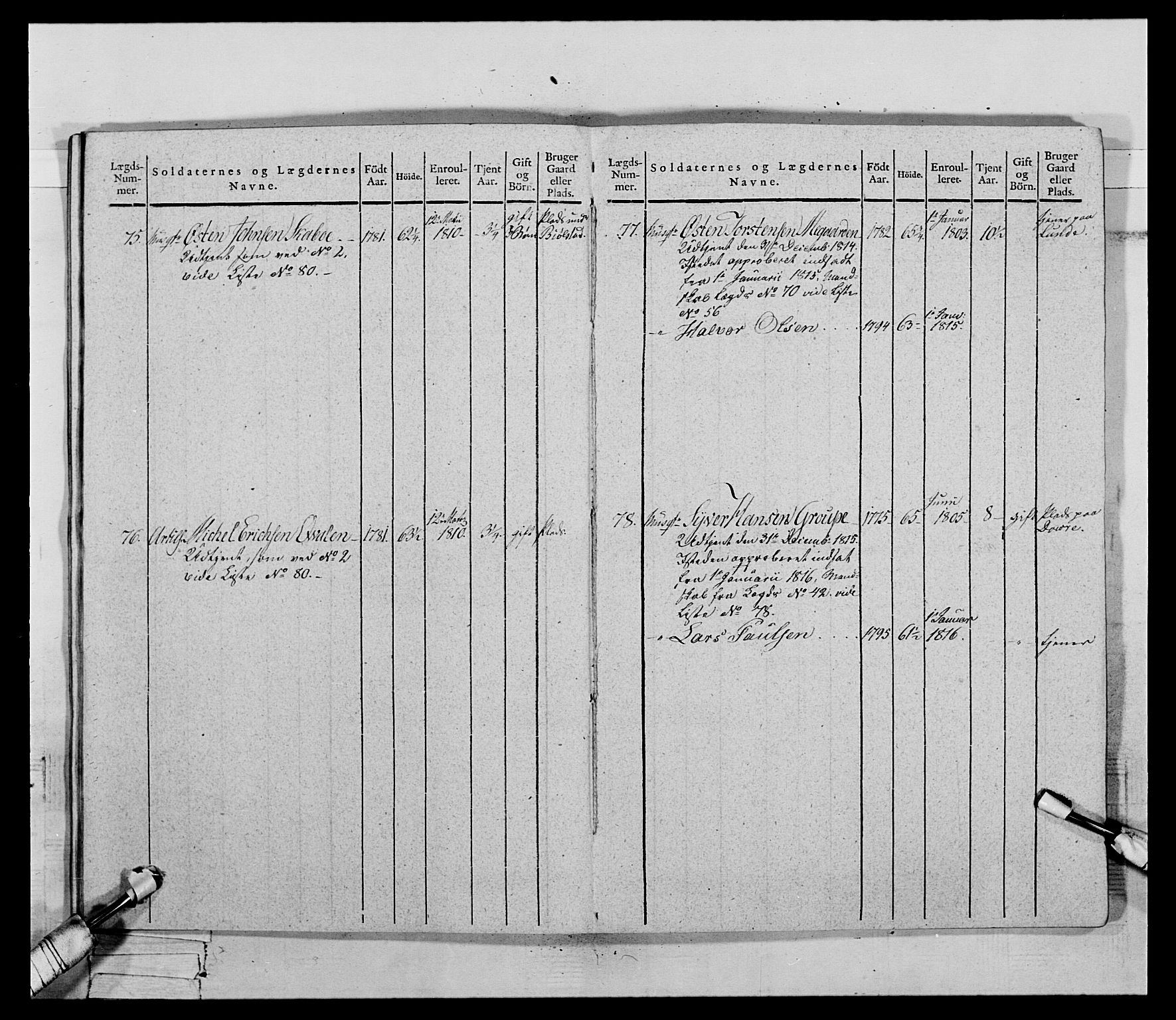 Generalitets- og kommissariatskollegiet, Det kongelige norske kommissariatskollegium, AV/RA-EA-5420/E/Eh/L0069: Opplandske gevorbne infanteriregiment, 1810-1818, p. 441