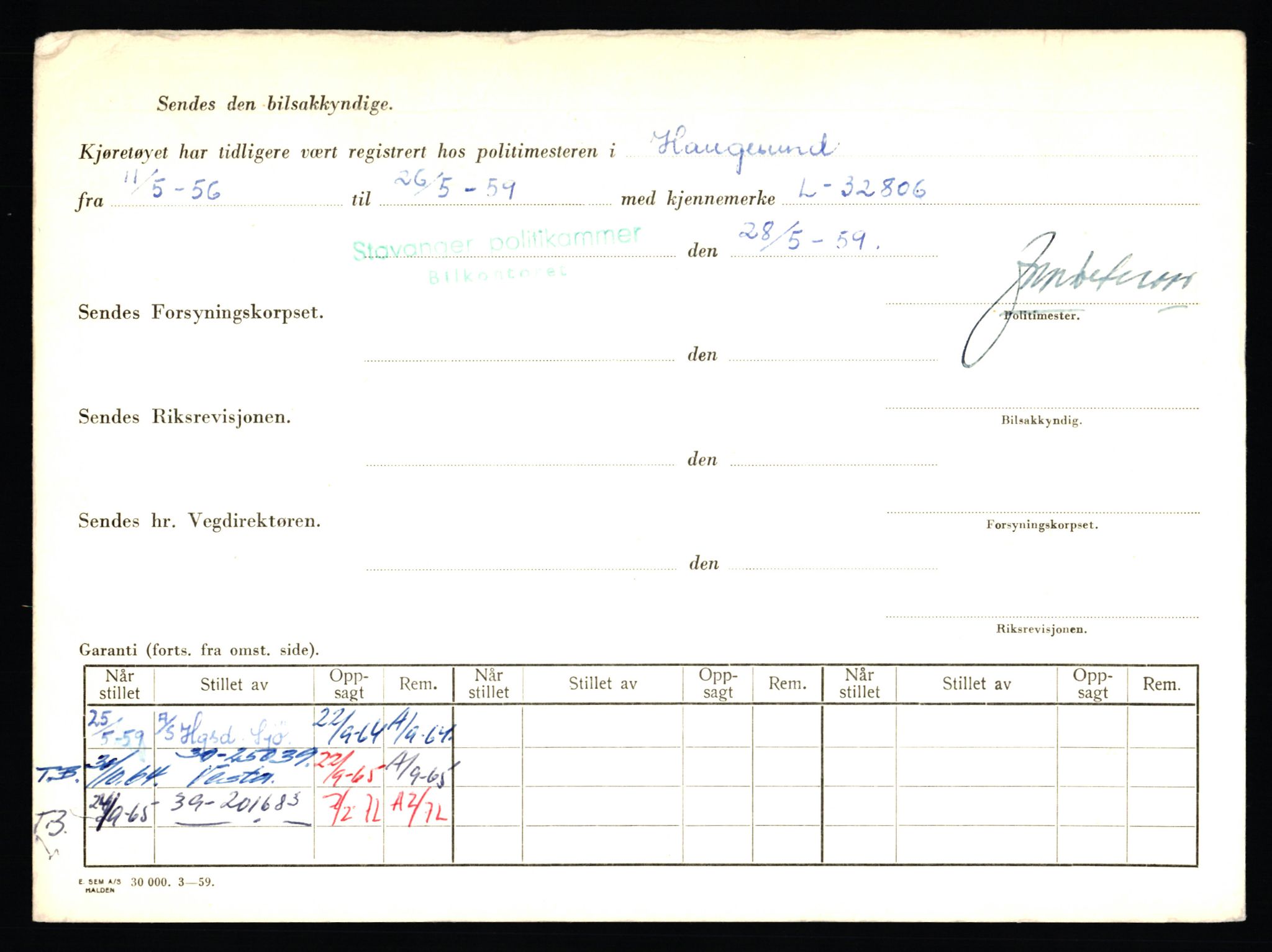 Stavanger trafikkstasjon, AV/SAST-A-101942/0/F/L0006: L-1700 - L-2149, 1930-1971, p. 270