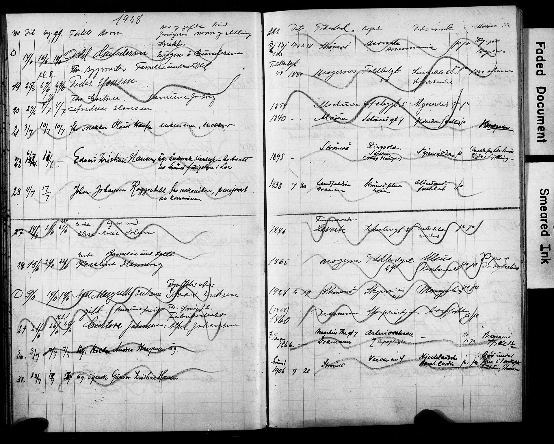 Strømsø kirkebøker, AV/SAKO-A-246/Y/Ya/L0008: Parish register draft no. I 8, 1916-1931
