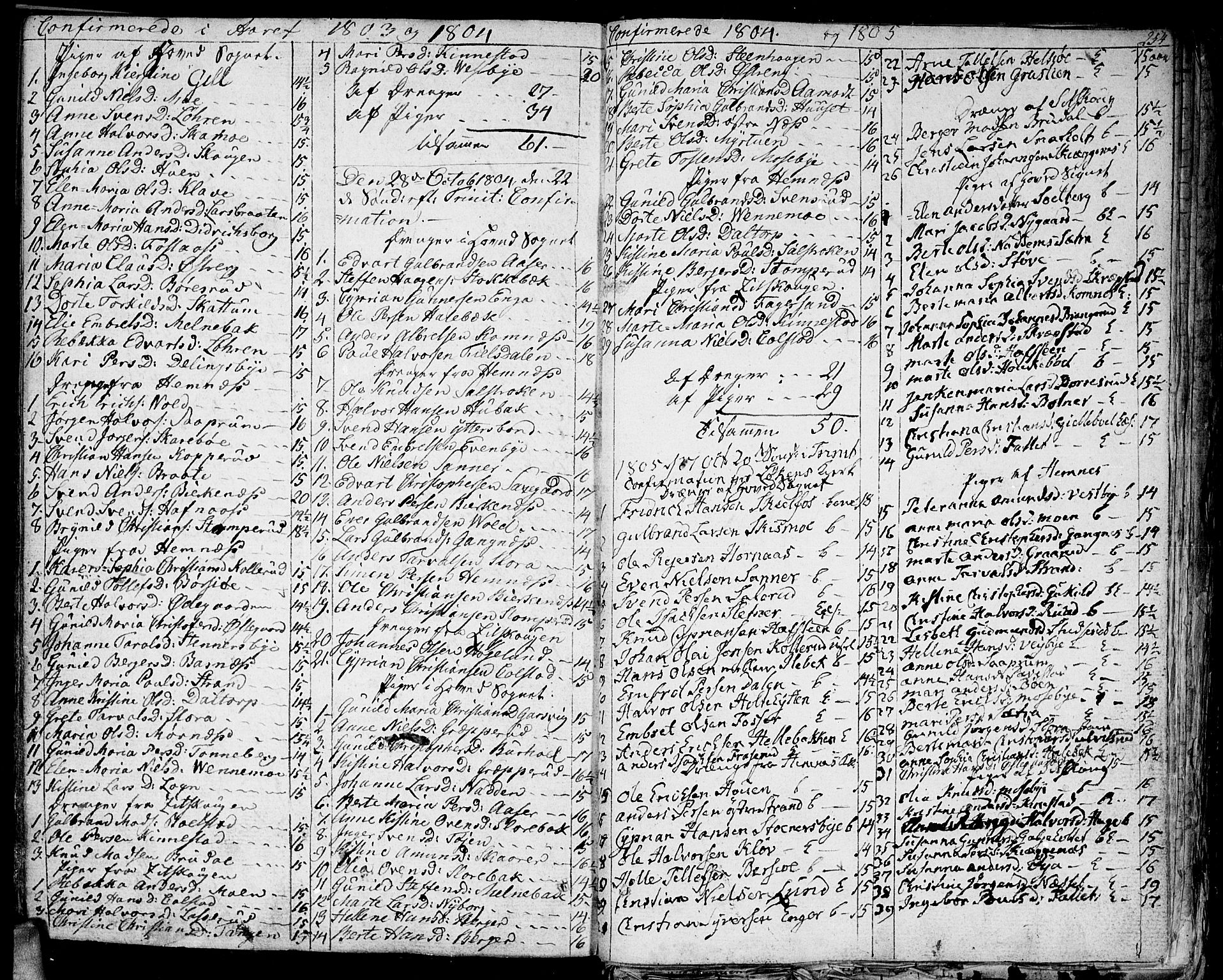 Høland prestekontor Kirkebøker, SAO/A-10346a/F/Fa/L0006: Parish register (official) no. I 6, 1794-1814, p. 254