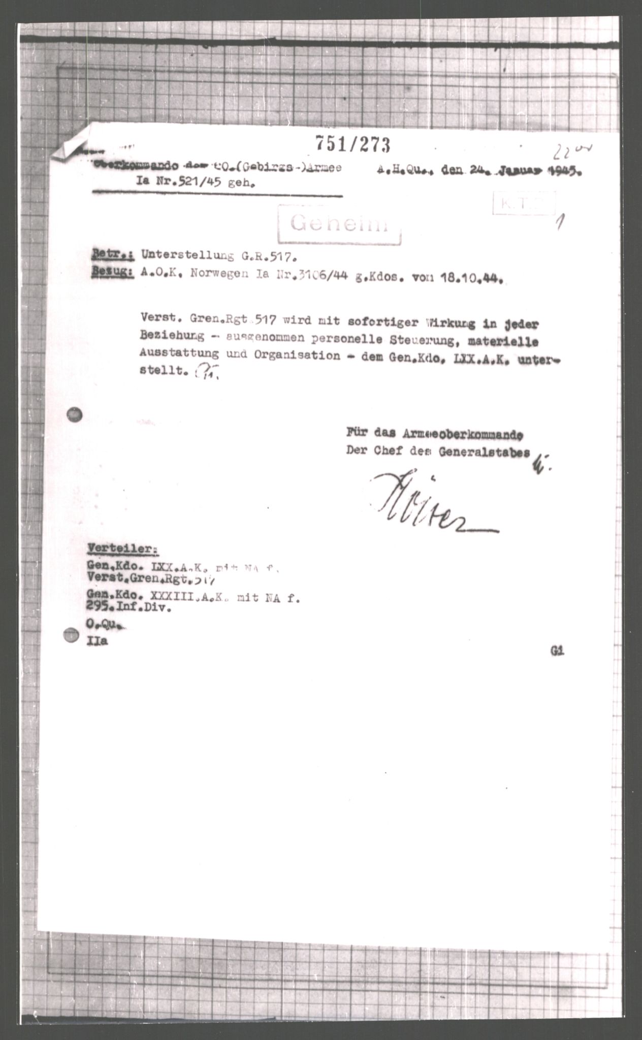 Forsvarets Overkommando. 2 kontor. Arkiv 11.4. Spredte tyske arkivsaker, AV/RA-RAFA-7031/D/Dar/Dara/L0006: Krigsdagbøker for 20. Gebirgs-Armee-Oberkommando (AOK 20), 1945, p. 771