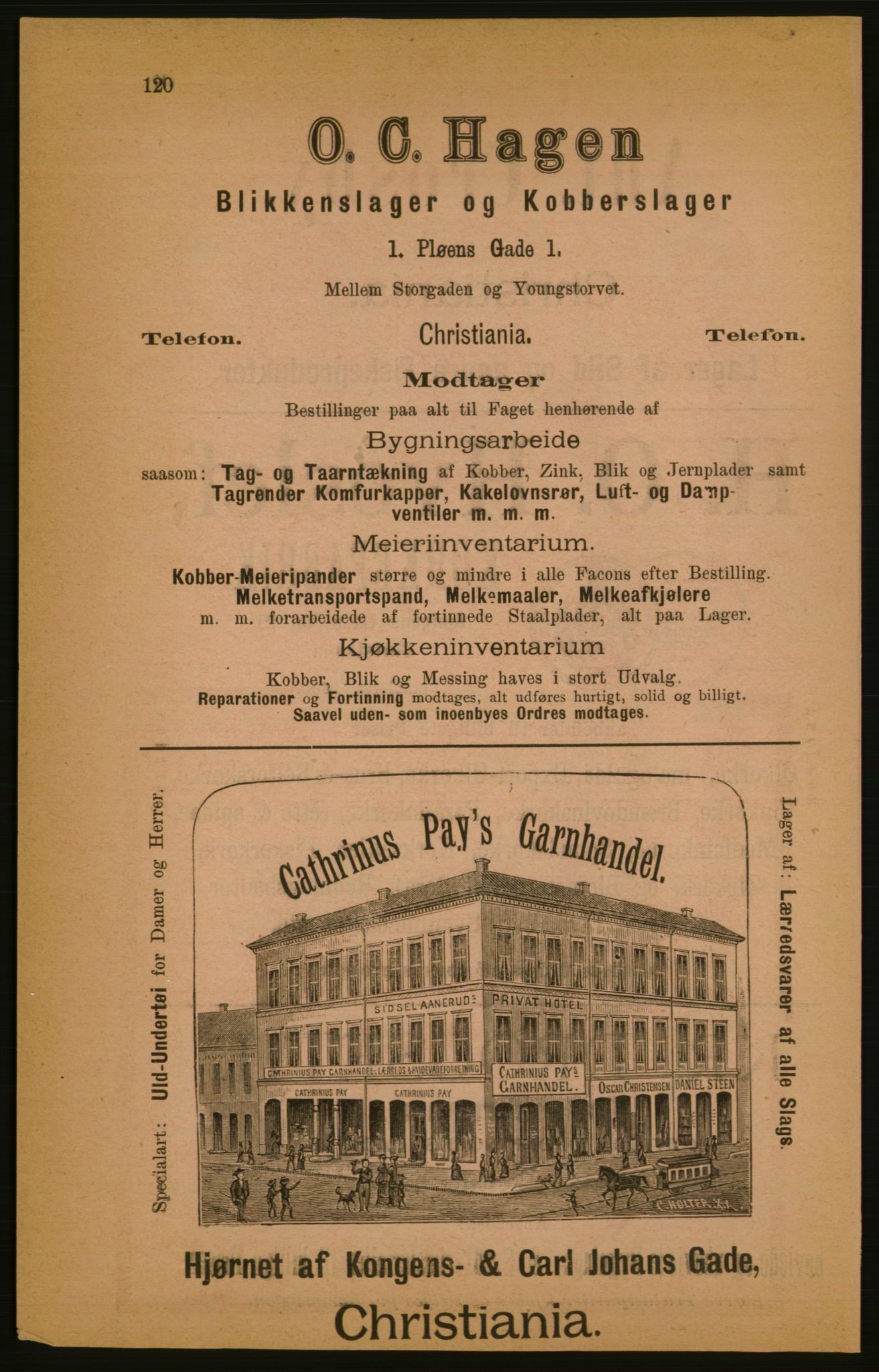 Kristiania/Oslo adressebok, PUBL/-, 1886, p. 120