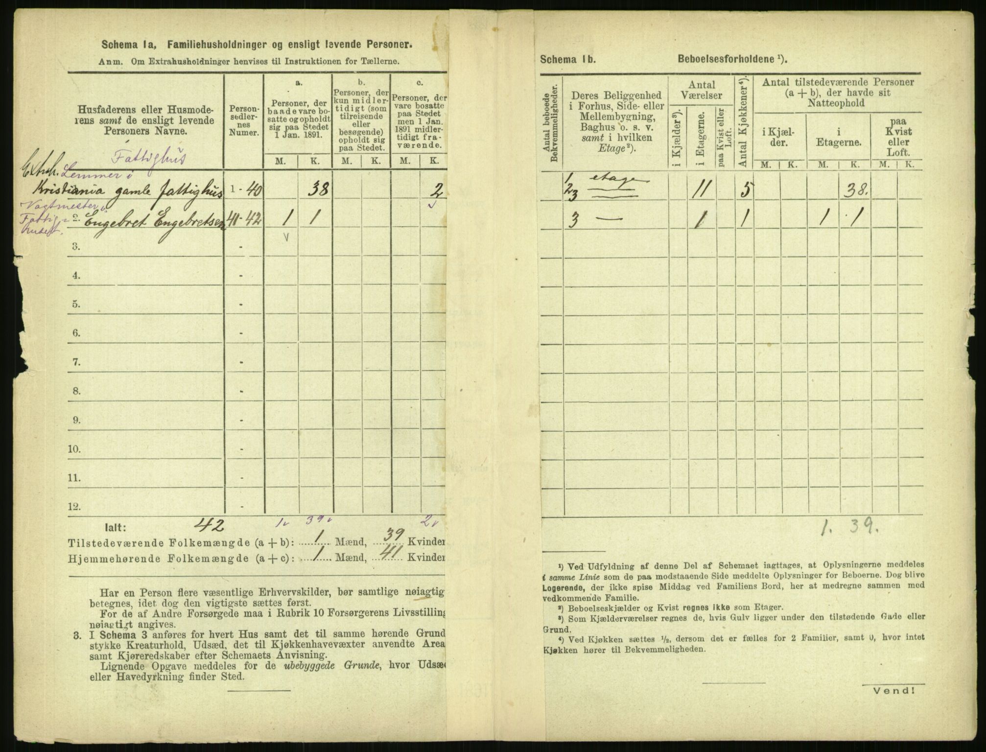 RA, 1891 census for 0301 Kristiania, 1891, p. 15845