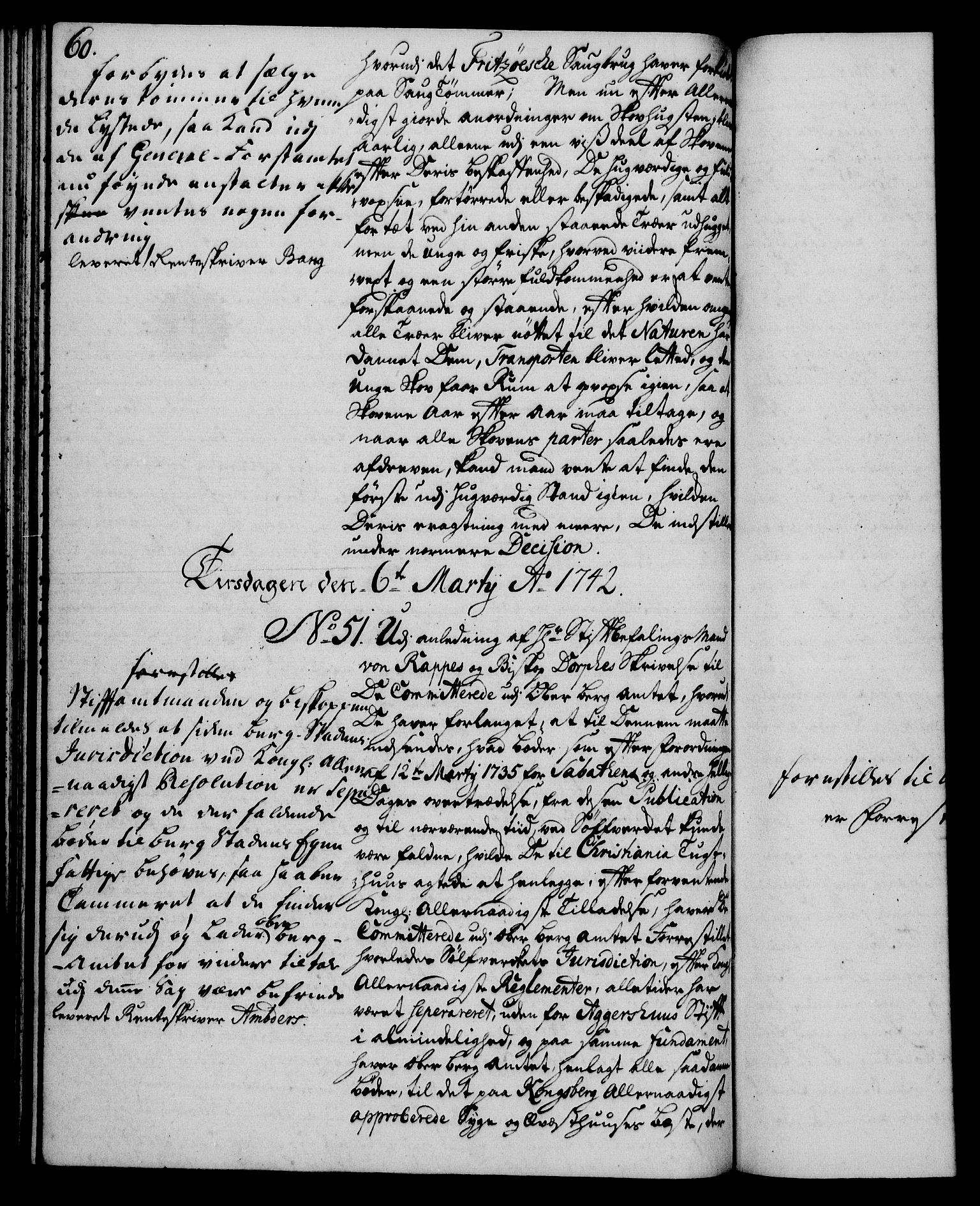 Rentekammeret, Kammerkanselliet, RA/EA-3111/G/Gh/Gha/L0024: Norsk ekstraktmemorialprotokoll (merket RK 53.69), 1742-1743, p. 60