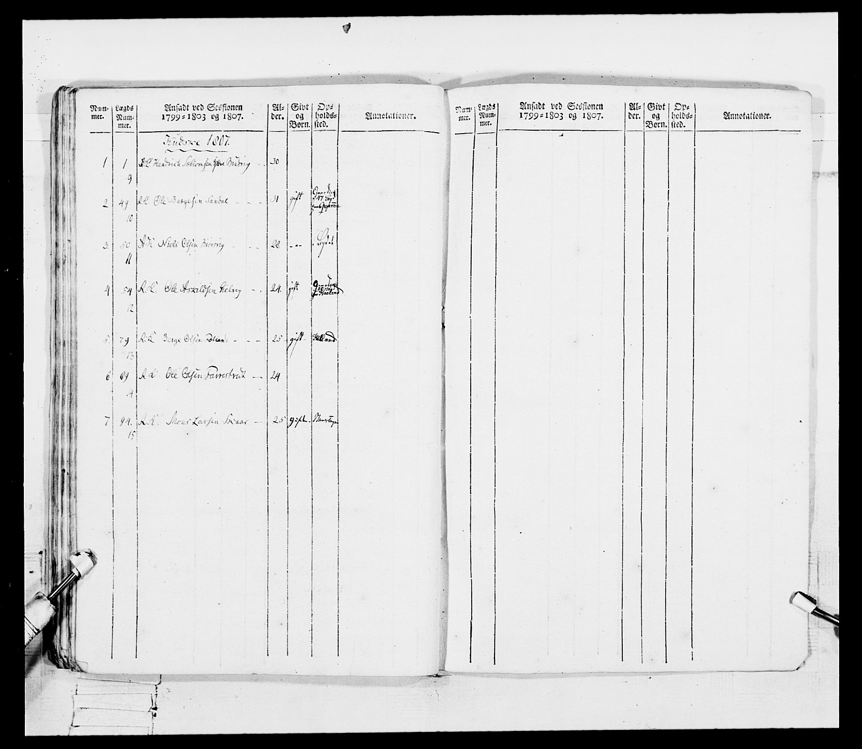 Generalitets- og kommissariatskollegiet, Det kongelige norske kommissariatskollegium, RA/EA-5420/E/Eh/L0097: Bergenhusiske nasjonale infanteriregiment, 1803-1807, p. 230