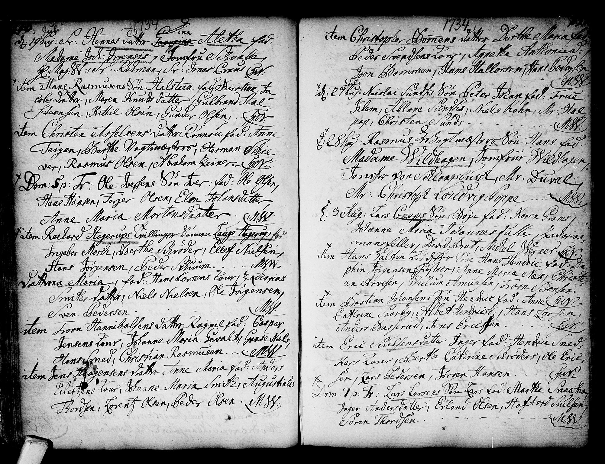 Kongsberg kirkebøker, SAKO/A-22/F/Fa/L0002: Parish register (official) no. I 2, 1721-1743, p. 150-151