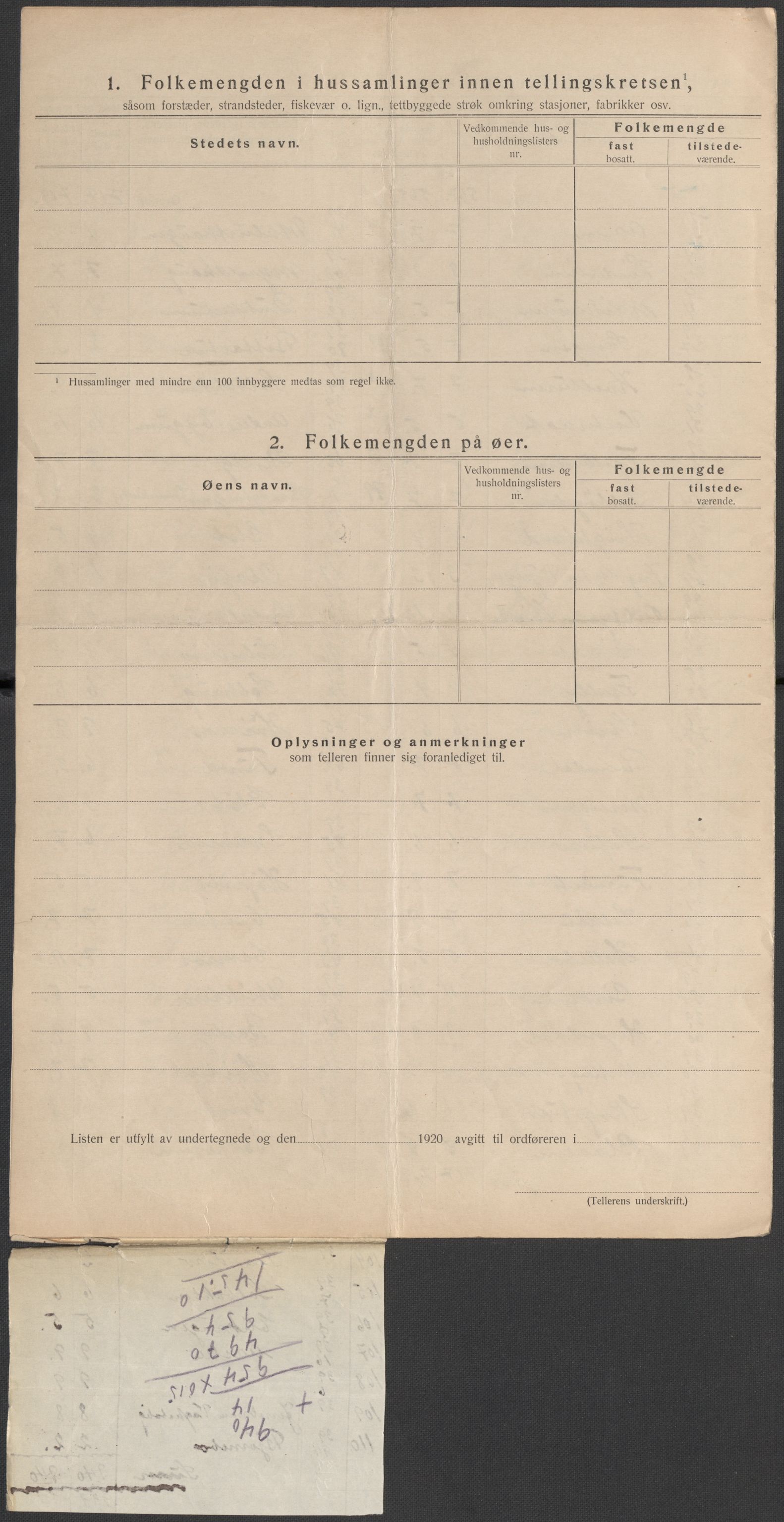 SAO, 1920 census for Bærum, 1920, p. 54