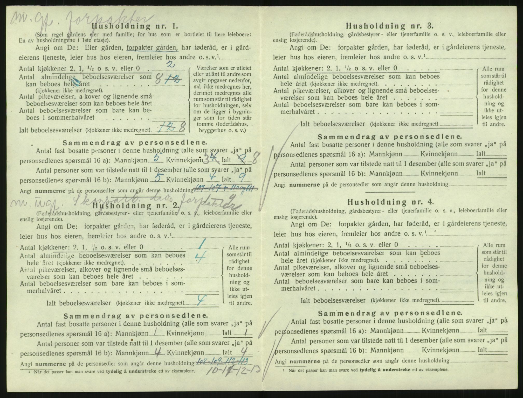 SAKO, 1920 census for Hedrum, 1920, p. 1634