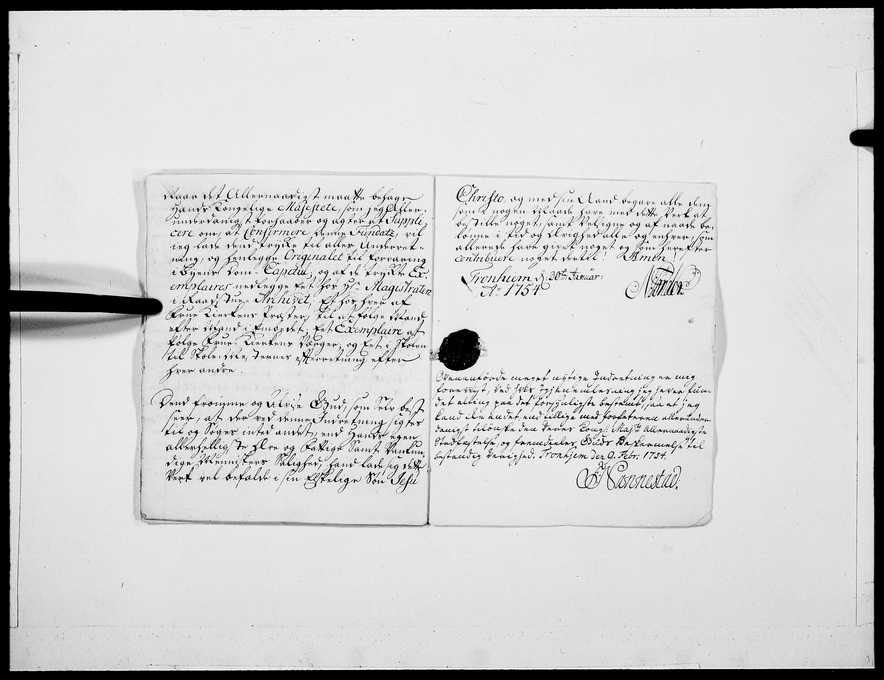 Danske Kanselli 1572-1799, AV/RA-EA-3023/F/Fc/Fcc/Fcca/L0167: Norske innlegg 1572-1799, 1754, p. 24