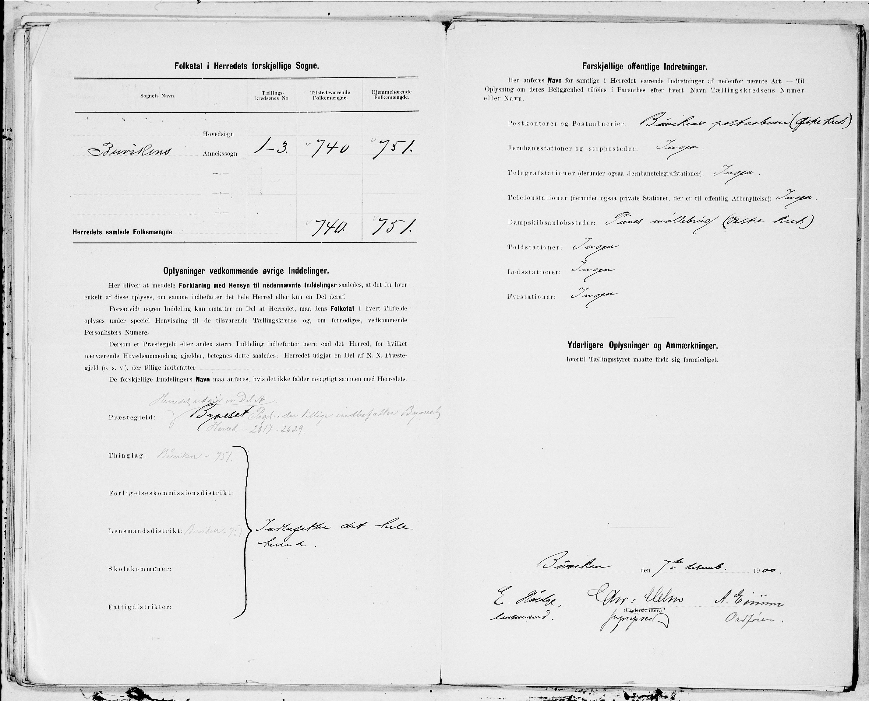 SAT, 1900 census for Buvik, 1900, p. 9