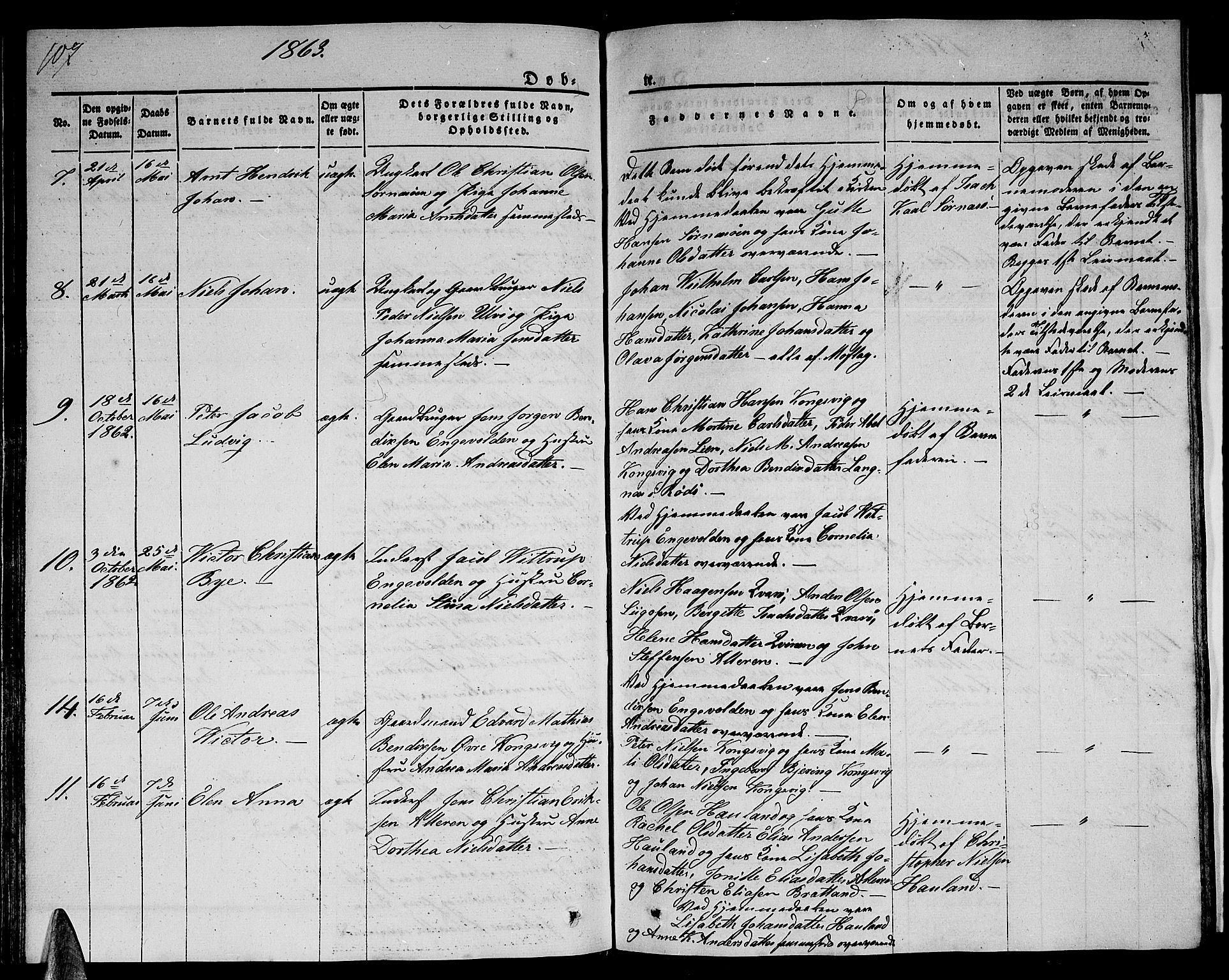 Ministerialprotokoller, klokkerbøker og fødselsregistre - Nordland, AV/SAT-A-1459/839/L0572: Parish register (copy) no. 839C02, 1841-1873, p. 107