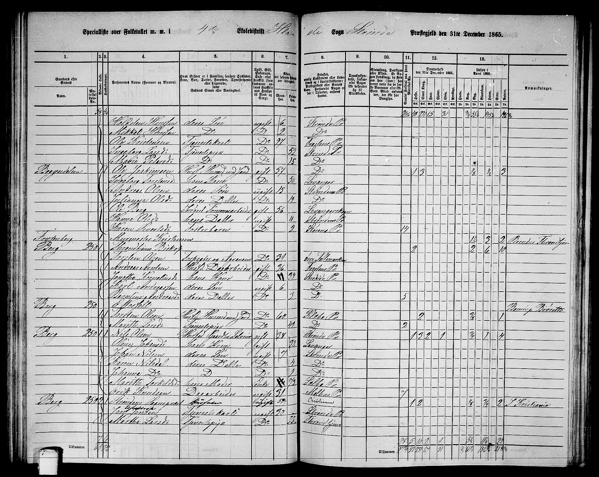 RA, 1865 census for Strinda, 1865, p. 111