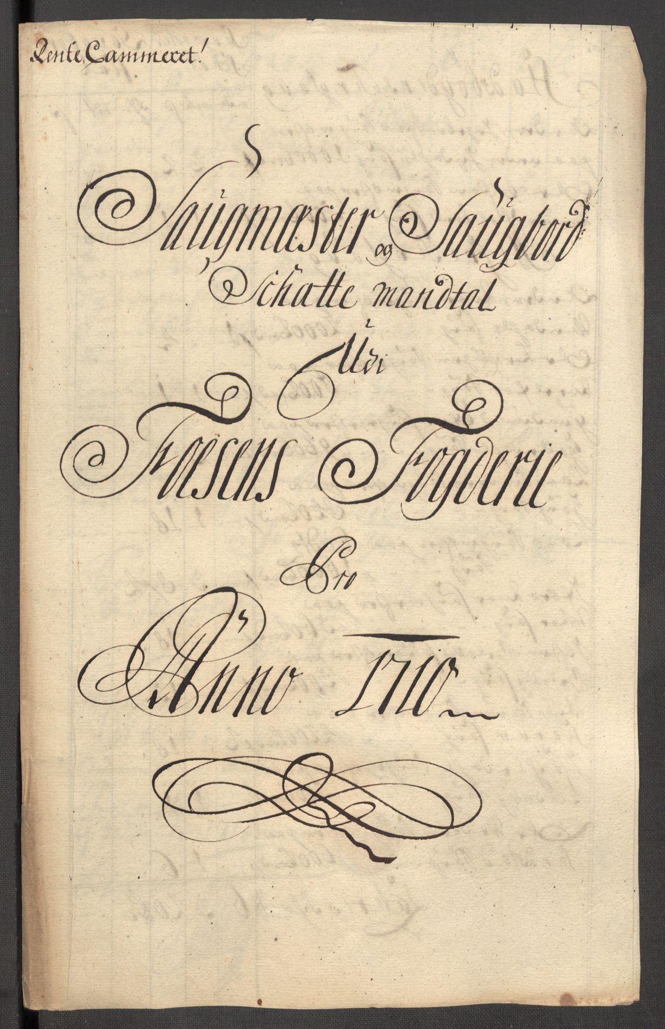 Rentekammeret inntil 1814, Reviderte regnskaper, Fogderegnskap, AV/RA-EA-4092/R57/L3859: Fogderegnskap Fosen, 1710, p. 91