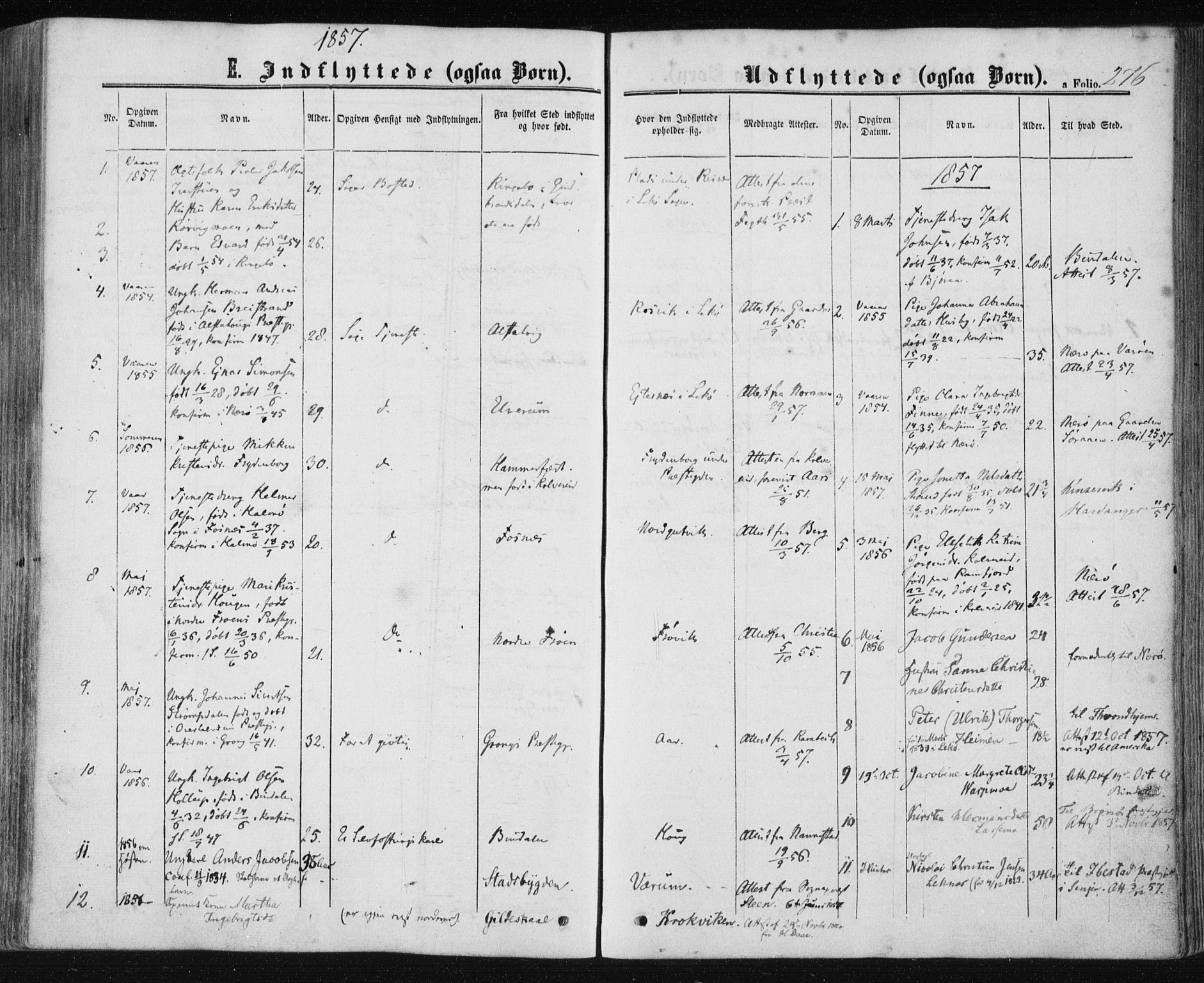 Ministerialprotokoller, klokkerbøker og fødselsregistre - Nord-Trøndelag, SAT/A-1458/780/L0641: Parish register (official) no. 780A06, 1857-1874, p. 276