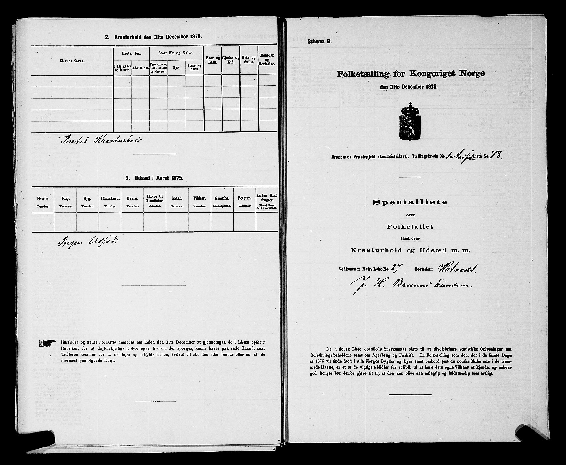 SAKO, 1875 census for 0626P Lier, 1875, p. 239