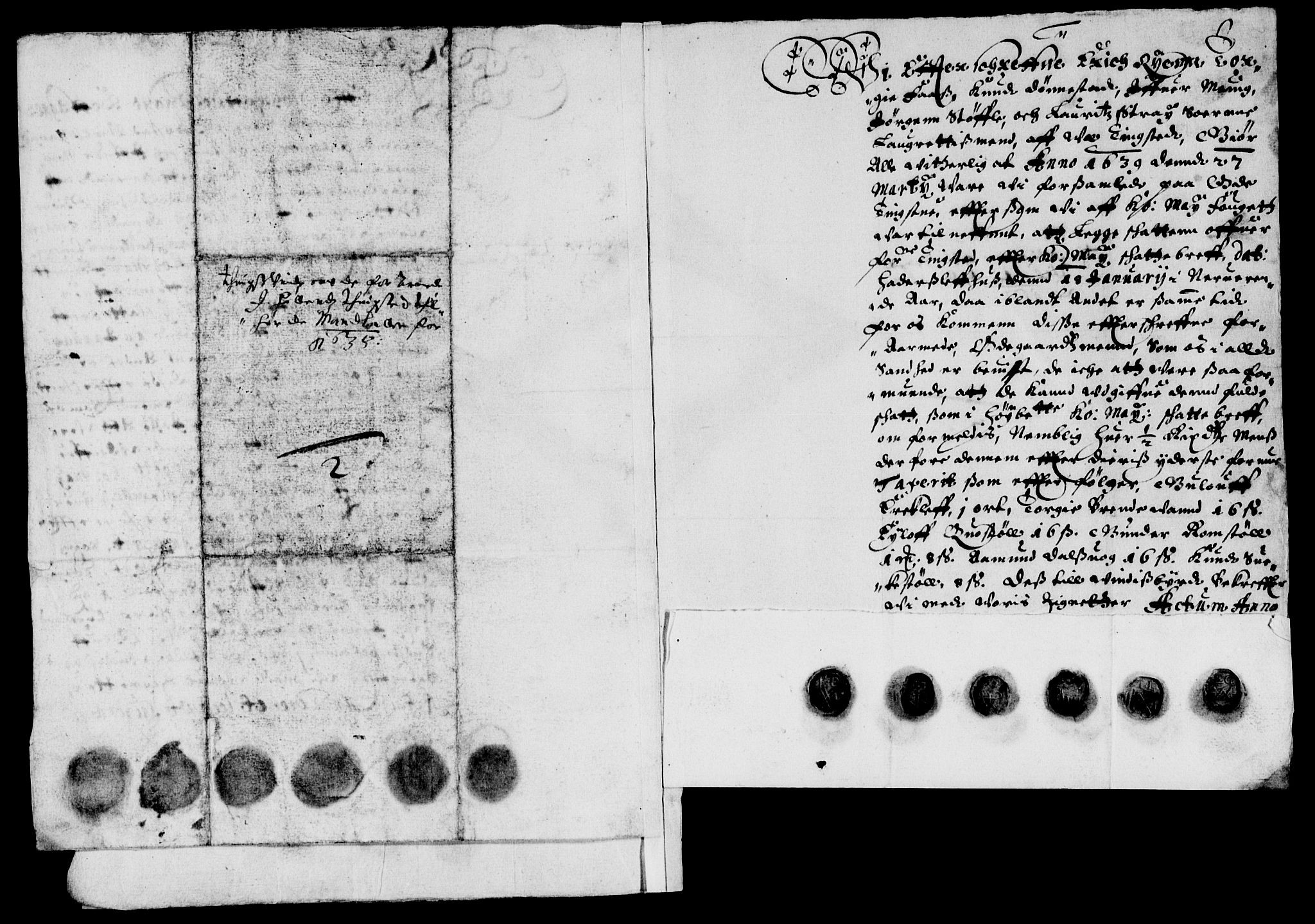 Rentekammeret inntil 1814, Reviderte regnskaper, Lensregnskaper, RA/EA-5023/R/Rb/Rbq/L0027: Nedenes len. Mandals len. Råbyggelag., 1637-1639