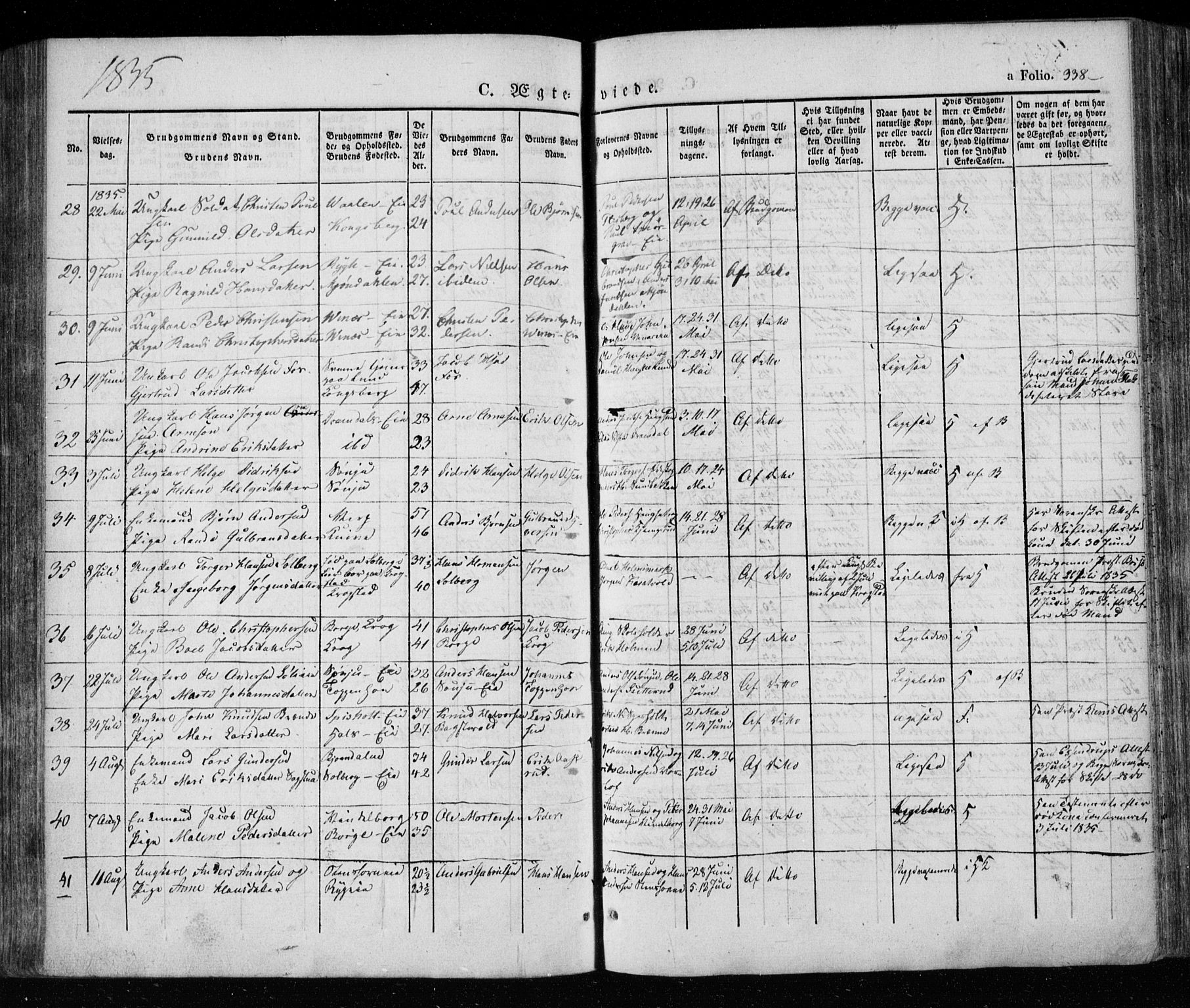 Eiker kirkebøker, SAKO/A-4/F/Fa/L0013a: Parish register (official) no. I 13A, 1832-1845, p. 338