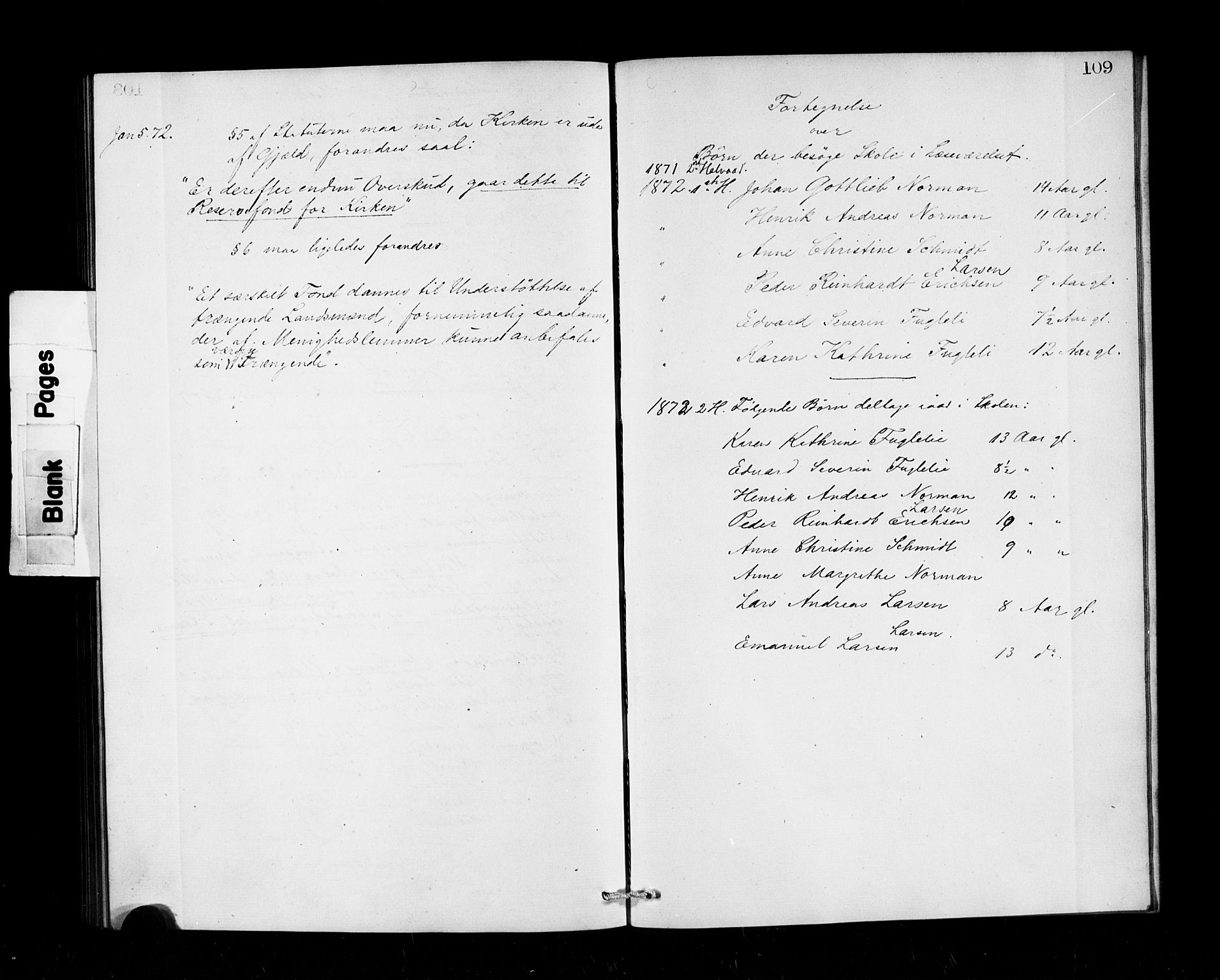 Den norske sjømannsmisjon i utlandet/Tyne-havnene (North Shields og New Castle), SAB/SAB/PA-0101/H/Ha/L0001: Parish register (official) no. A 1, 1865-1883, p. 109